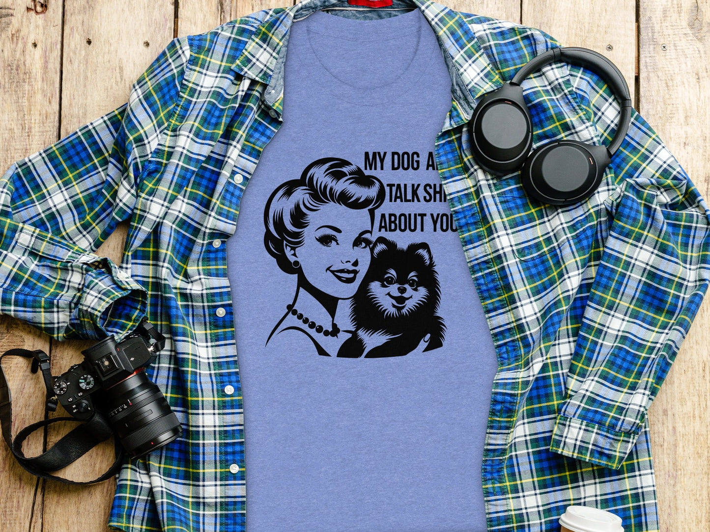 My Dog And I Talk Shit About You Illustrated T-Shirt