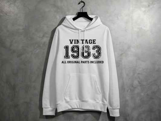 Vintage 1983 All Original Parts Included Birthday Gift Hoodie