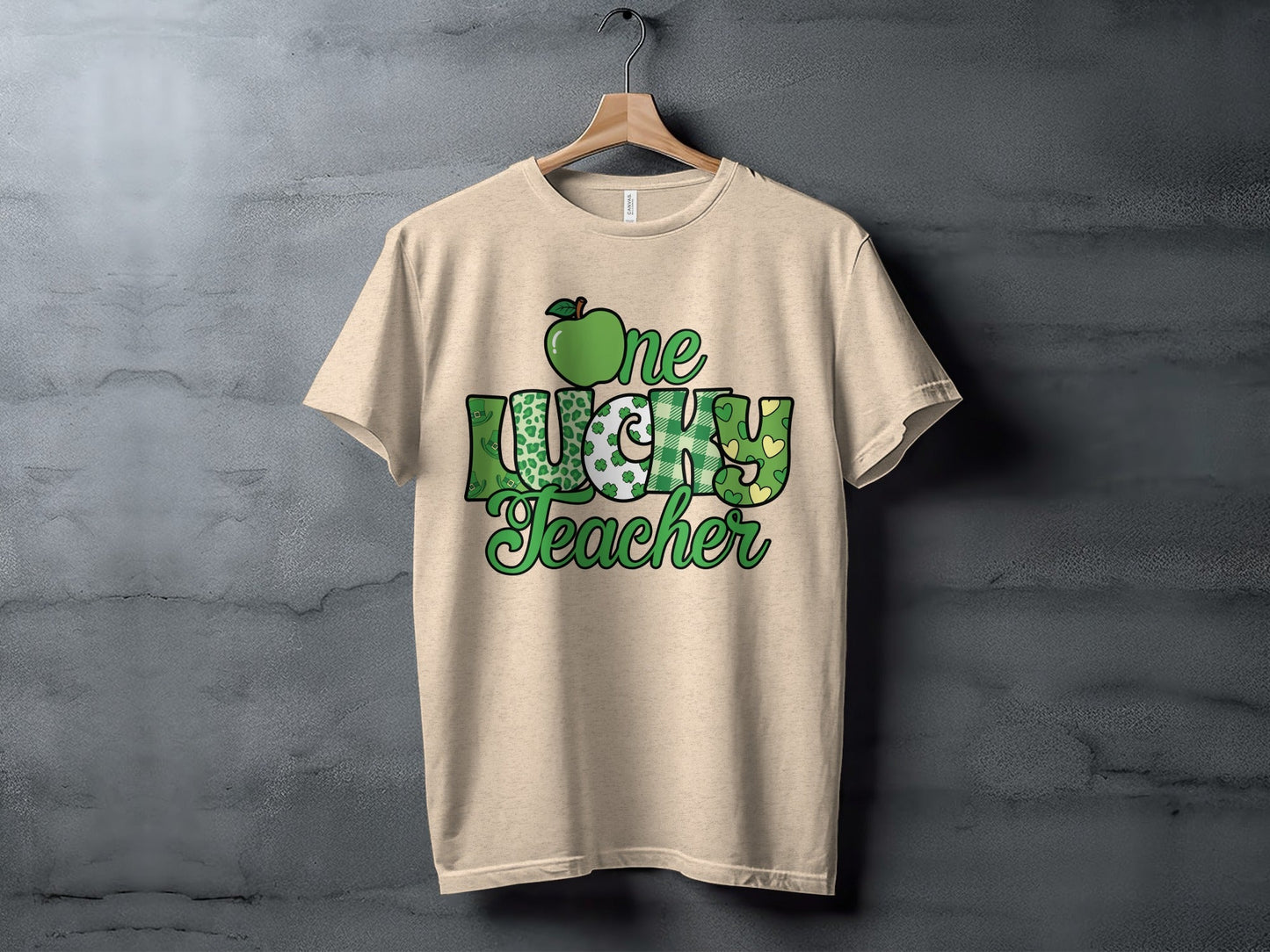 One Lucky Teacher Happy St Patricks Day Graphic T-Shirt