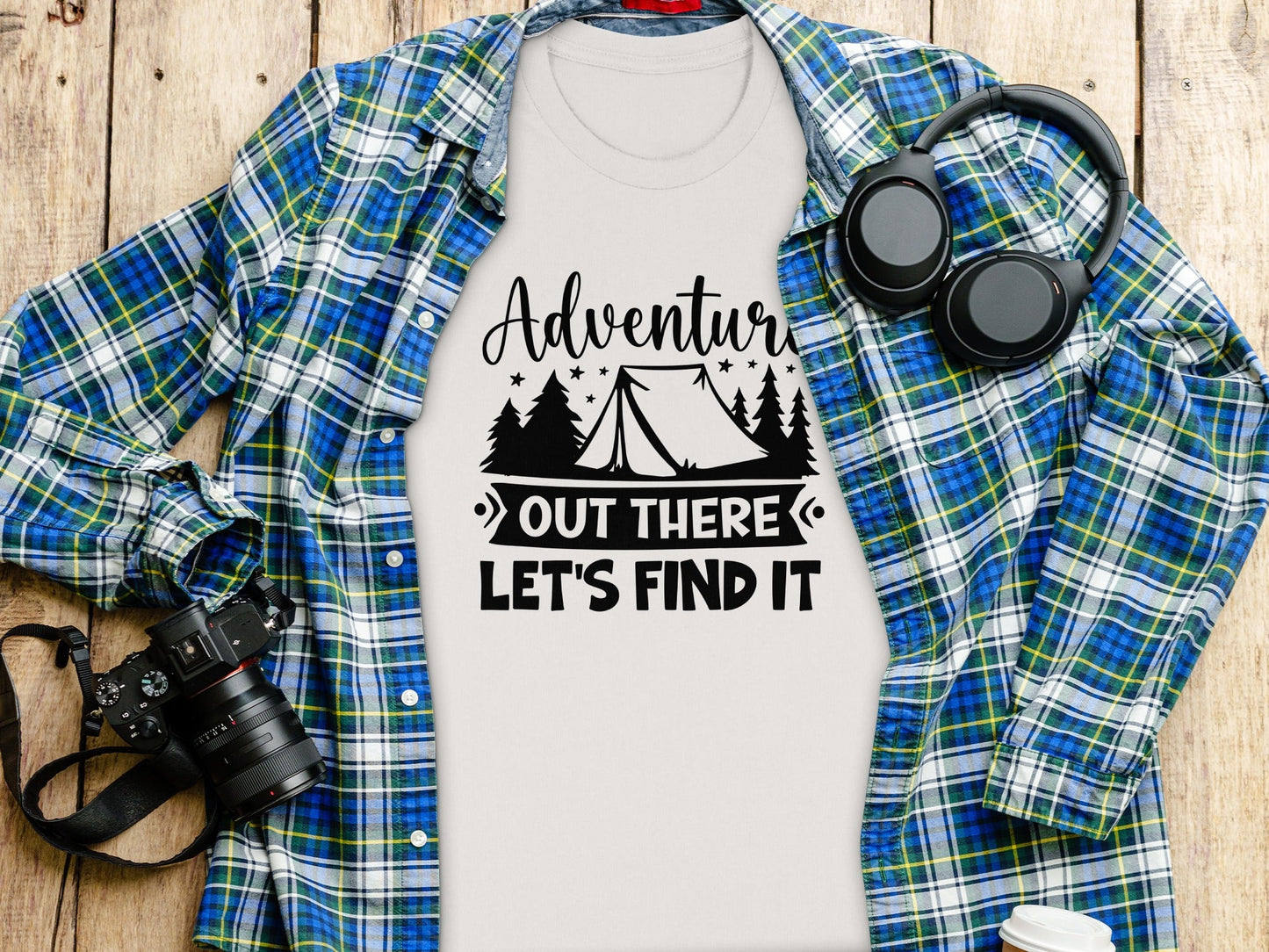 Adventure Out There Lets Find It Graphic Adventure T-Shirt