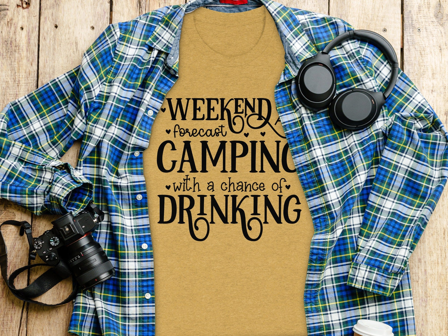 Weekend Forecast Camping With A Chance Of Drinking T-Shirt