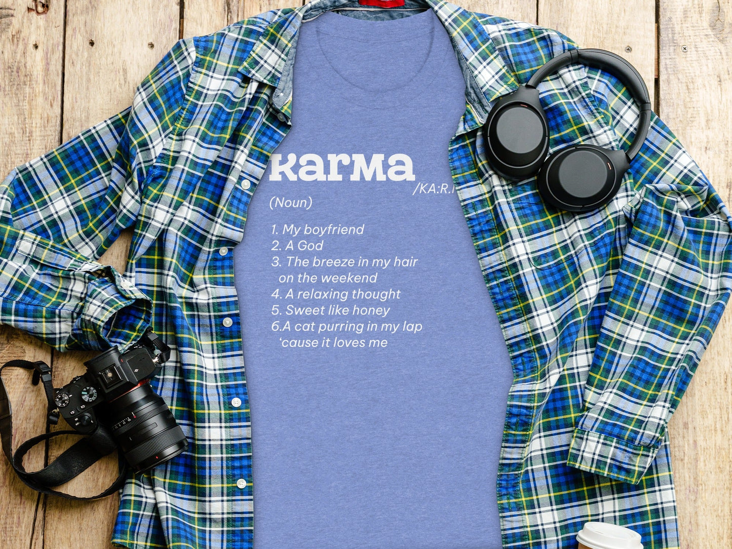 Karma Definition List Cool Graphic Stylish Novelty T-Shirt