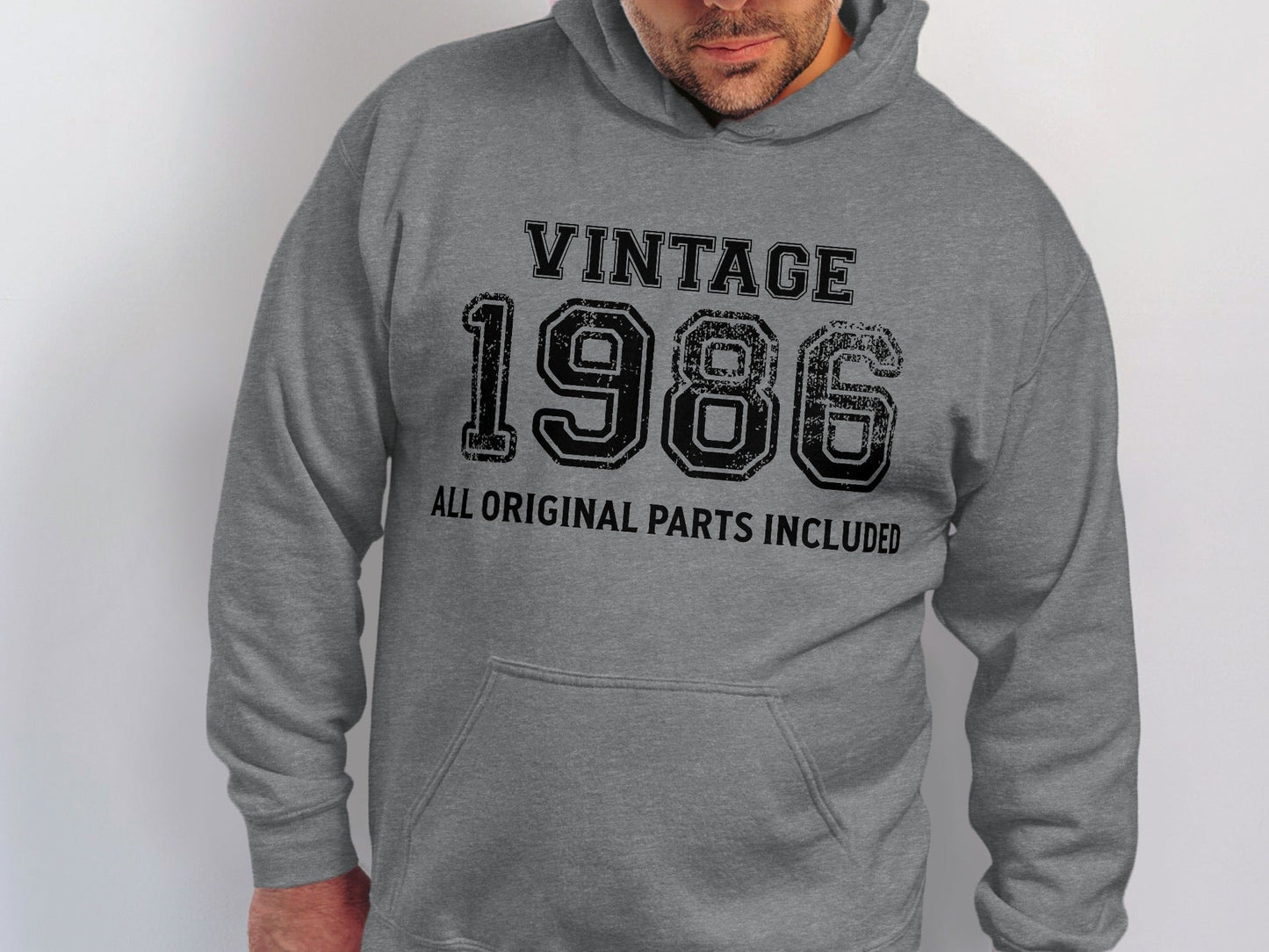 Vintage Style 1986 All Original Parts Included Hoodie