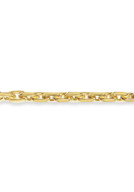 Fancy Rolo Solid White/Yellow/Rose Gold Handmade Bracelet , 11mm, 6.5-10 Inch