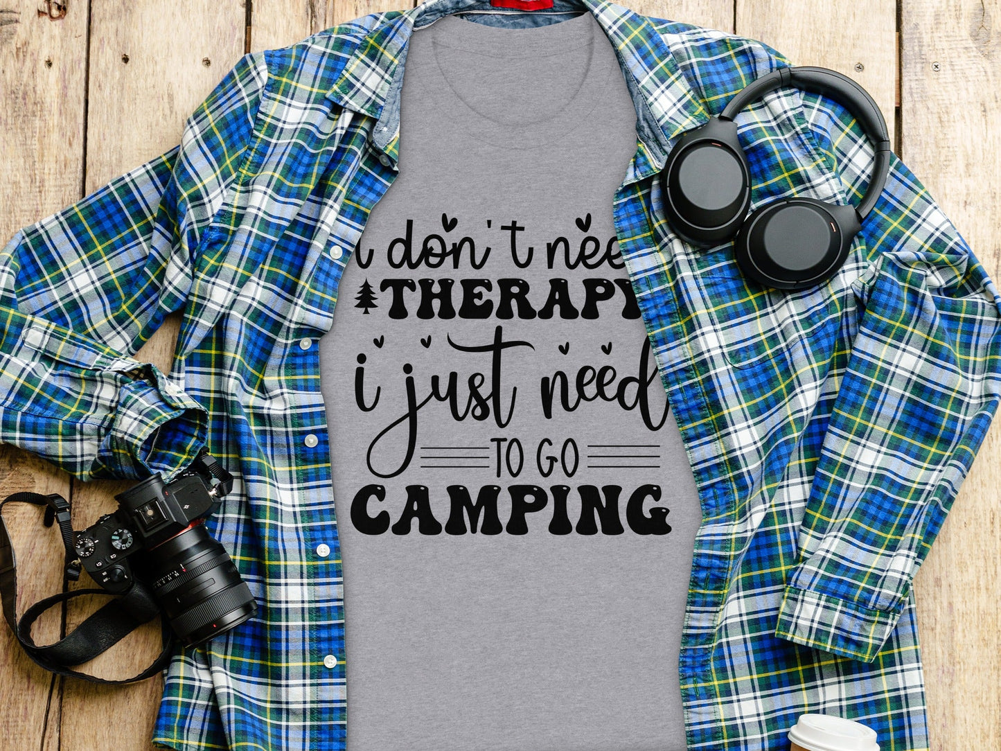 I Don't Need Therapy Just Camping Adventure T-Shirt