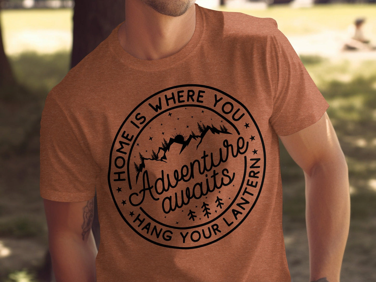 Home Is Where You Hang Your Lantern Adventure Awaits T-Shirt