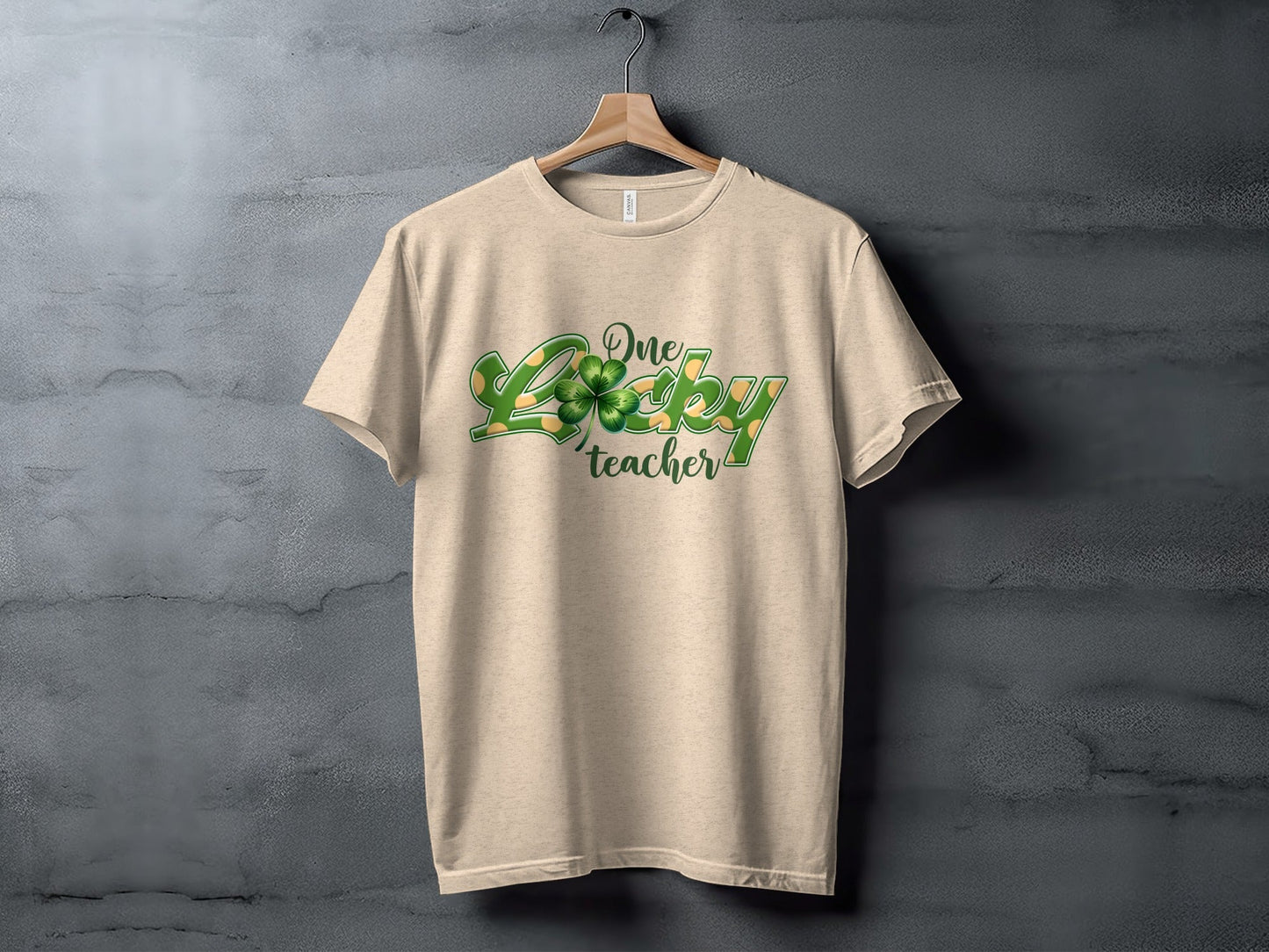 One Lucky Teacher Four Leaf Clover St Patricks Day T-Shirt
