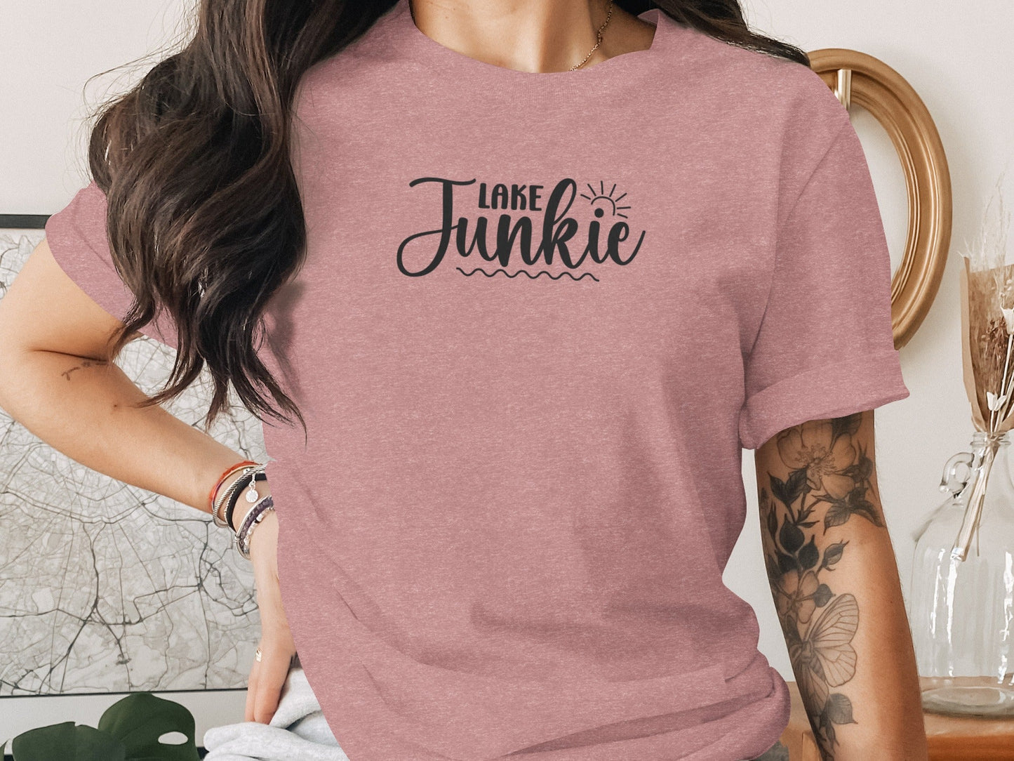 Lake Junkie Graphic for Lovers of Water Activities T-Shirt