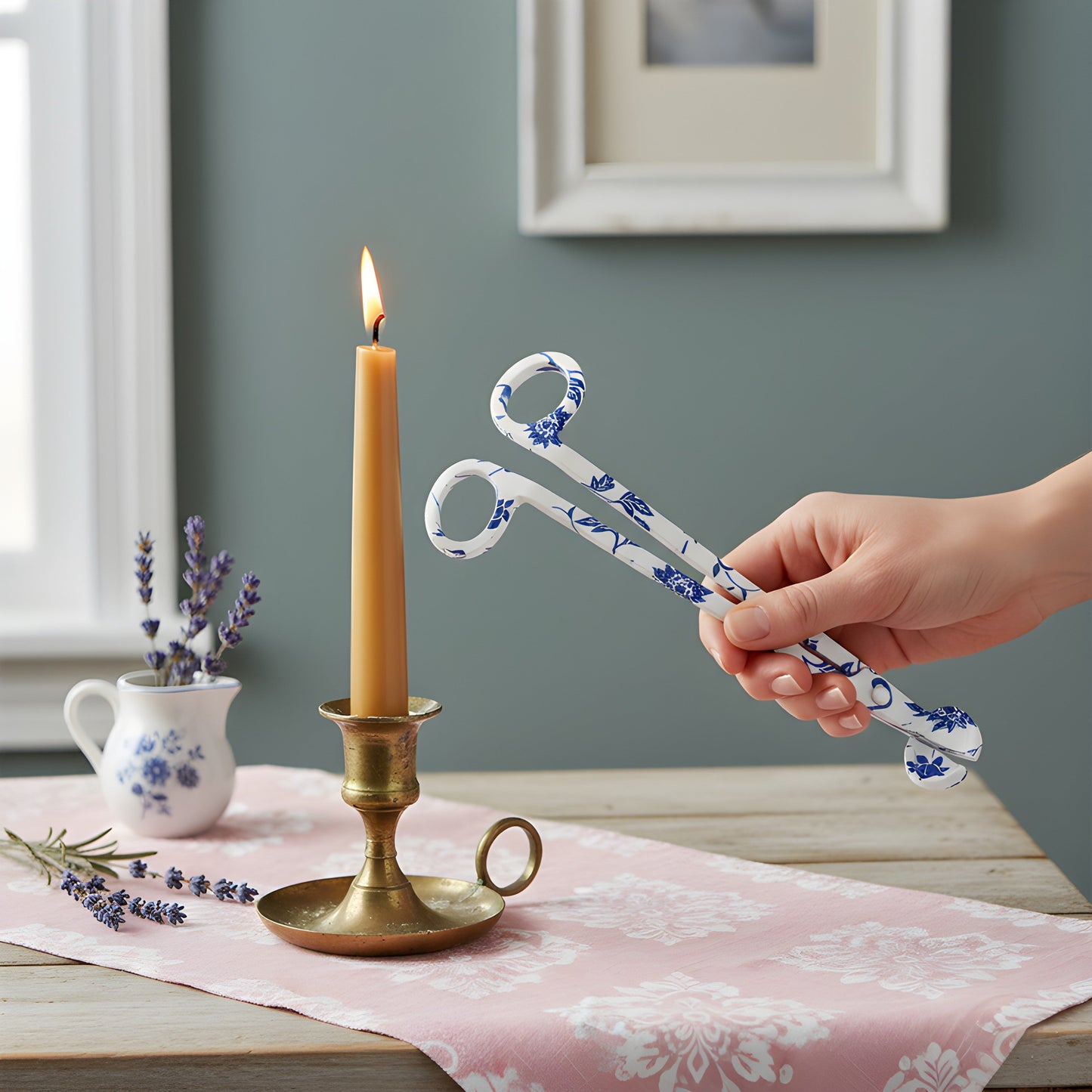 Elegant Floral Nature Wick Trimmer
