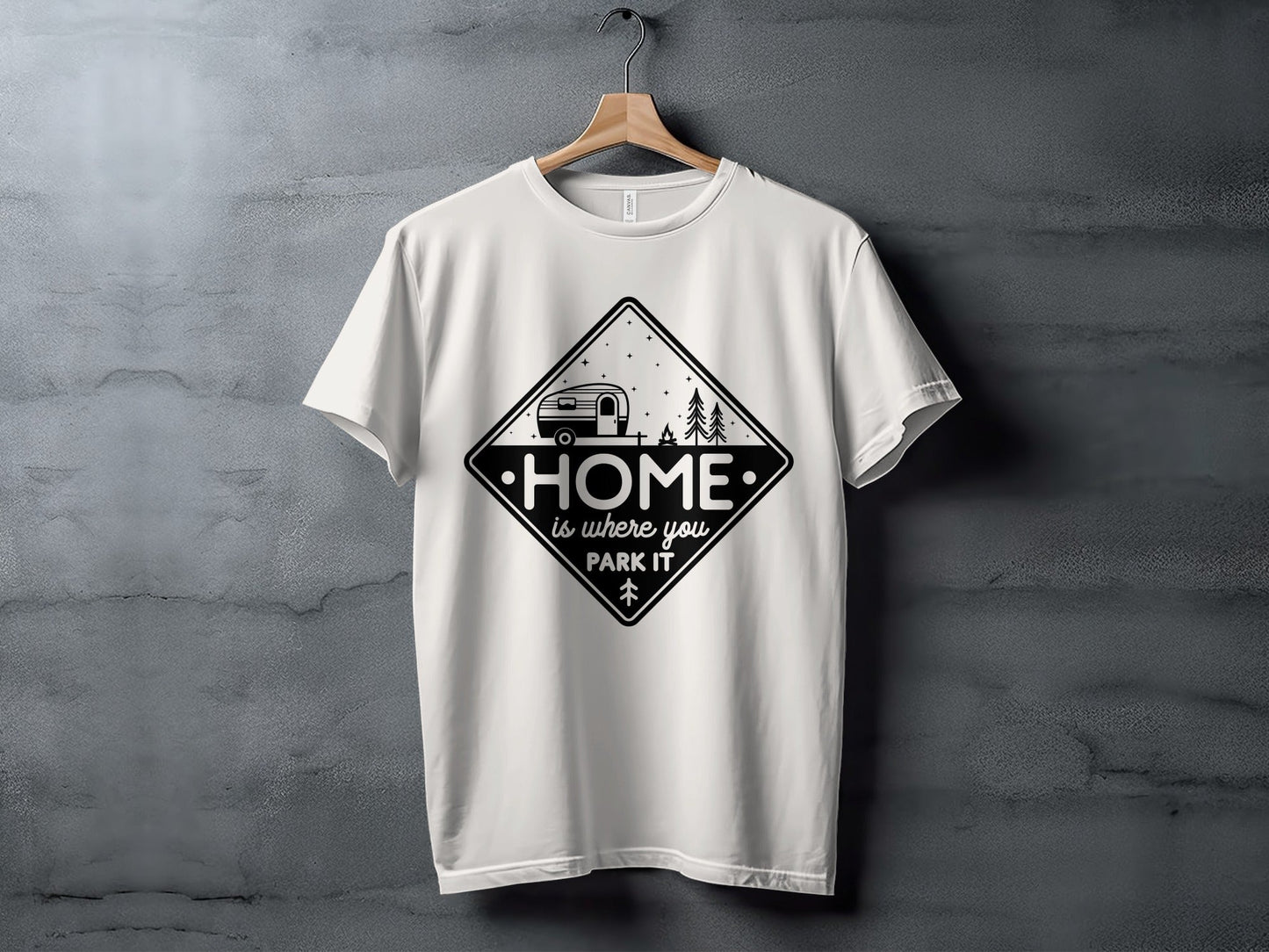Home Is Where You Park It Camping RV Adventure T-Shirt