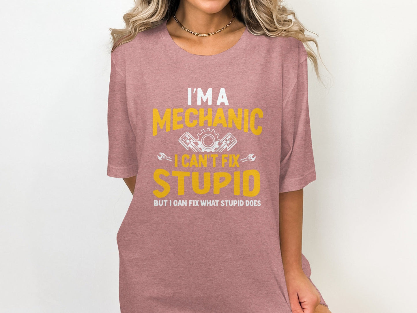 I Am A Mechanic I Cant Fix Stupid But I Can Funny T-Shirt