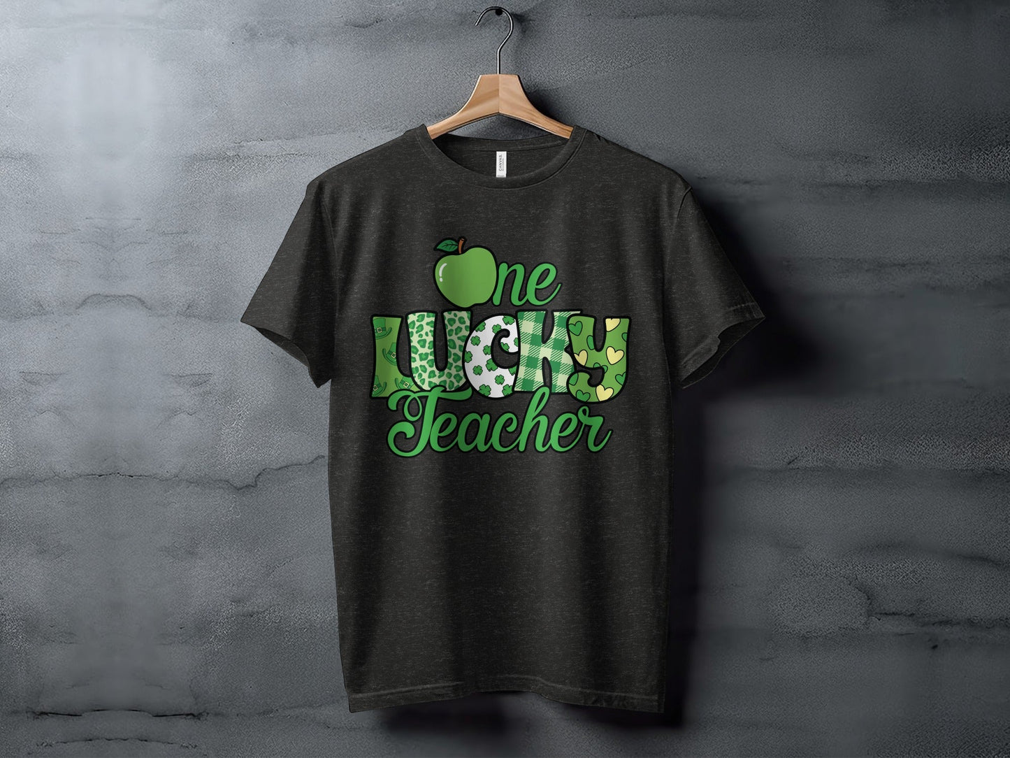 One Lucky Teacher Happy St Patricks Day Graphic T-Shirt