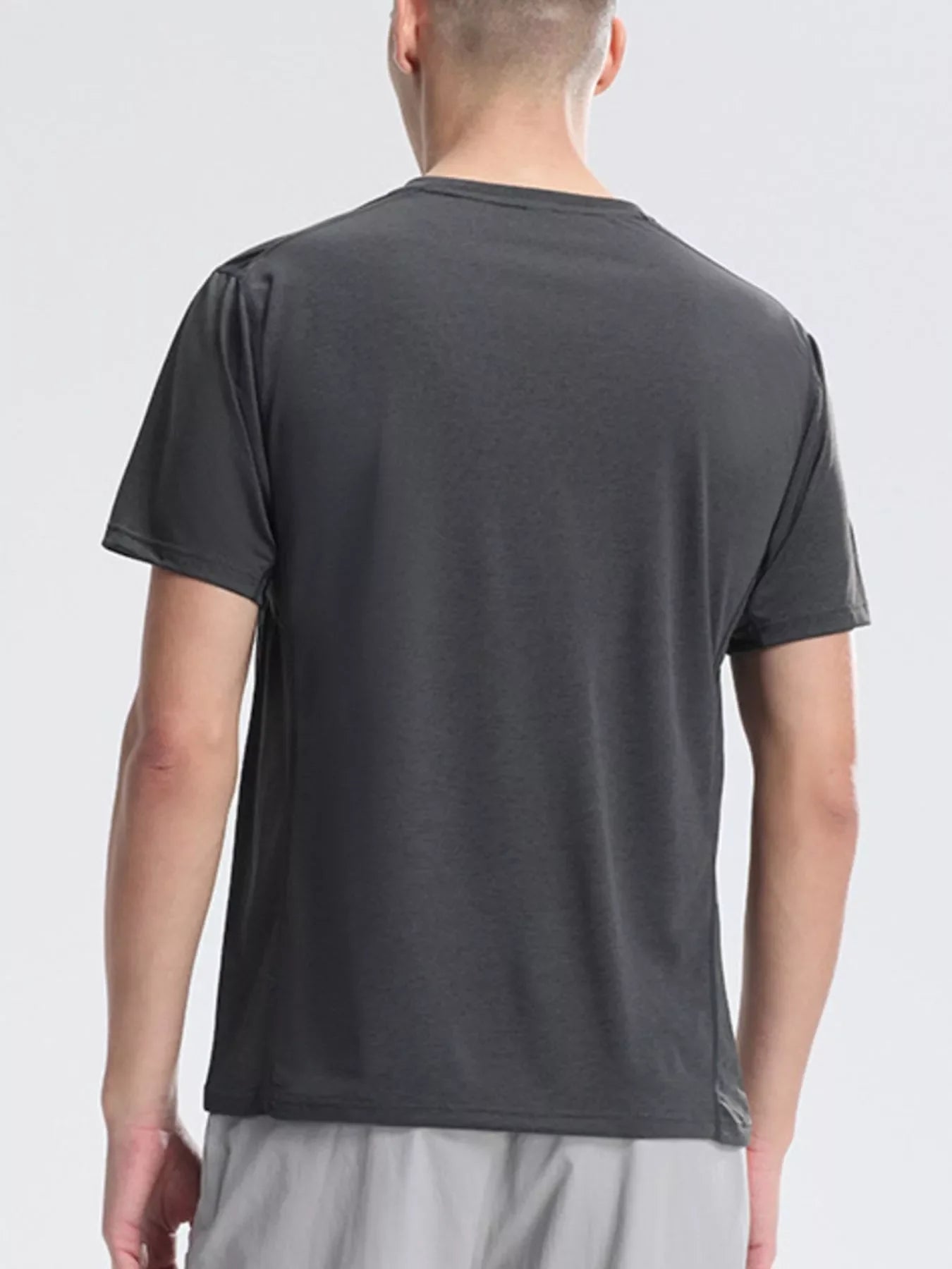 Men's Plus Size Round Neck Quick-Dry T-Shirt