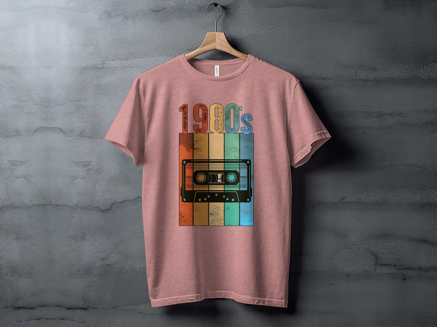 Vintage 1980s Retro Cassette Tape Cool Design T-Shirt