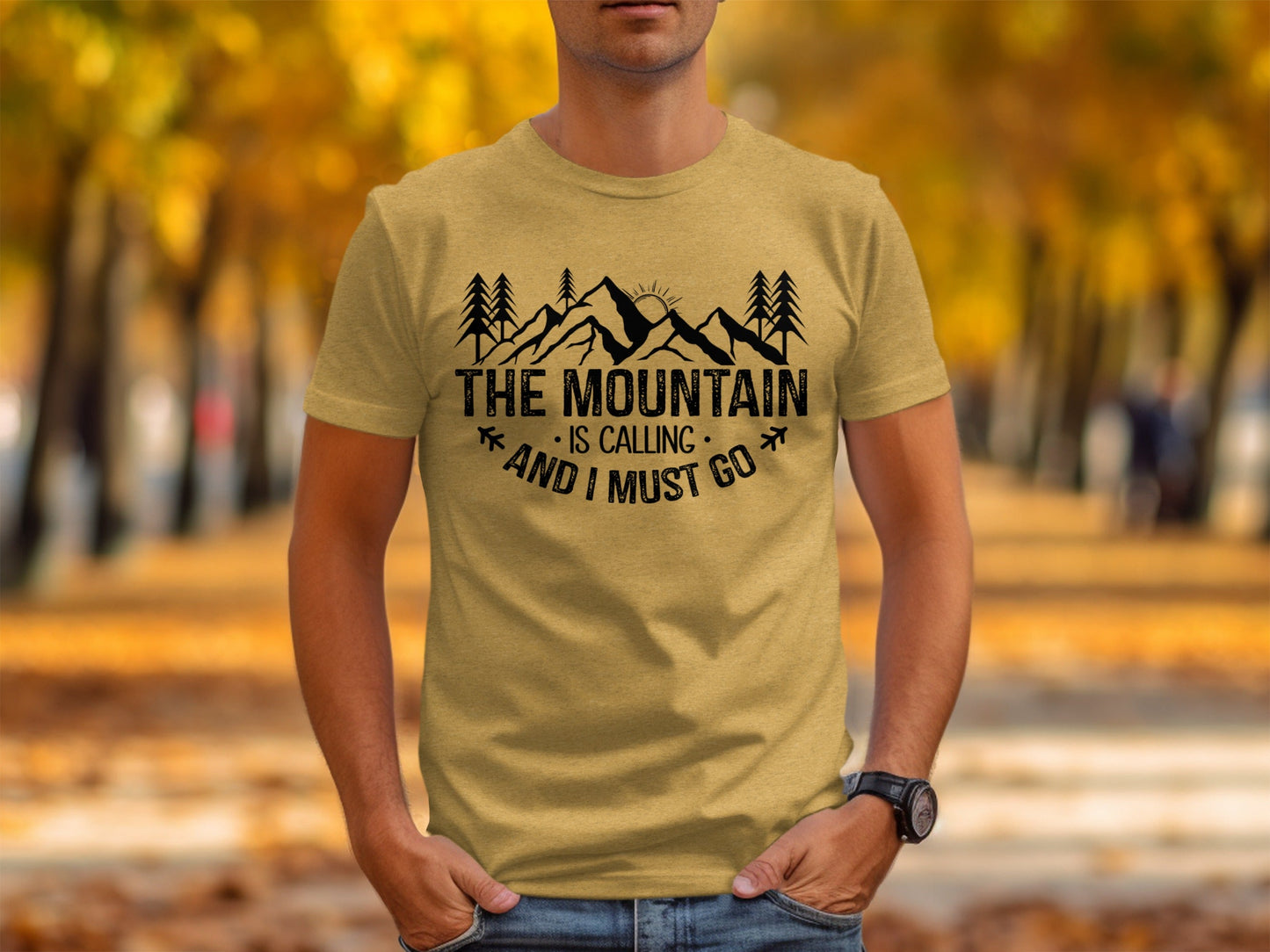 The Mountain Is Calling And I Must Go Great Outdoors T-Shirt