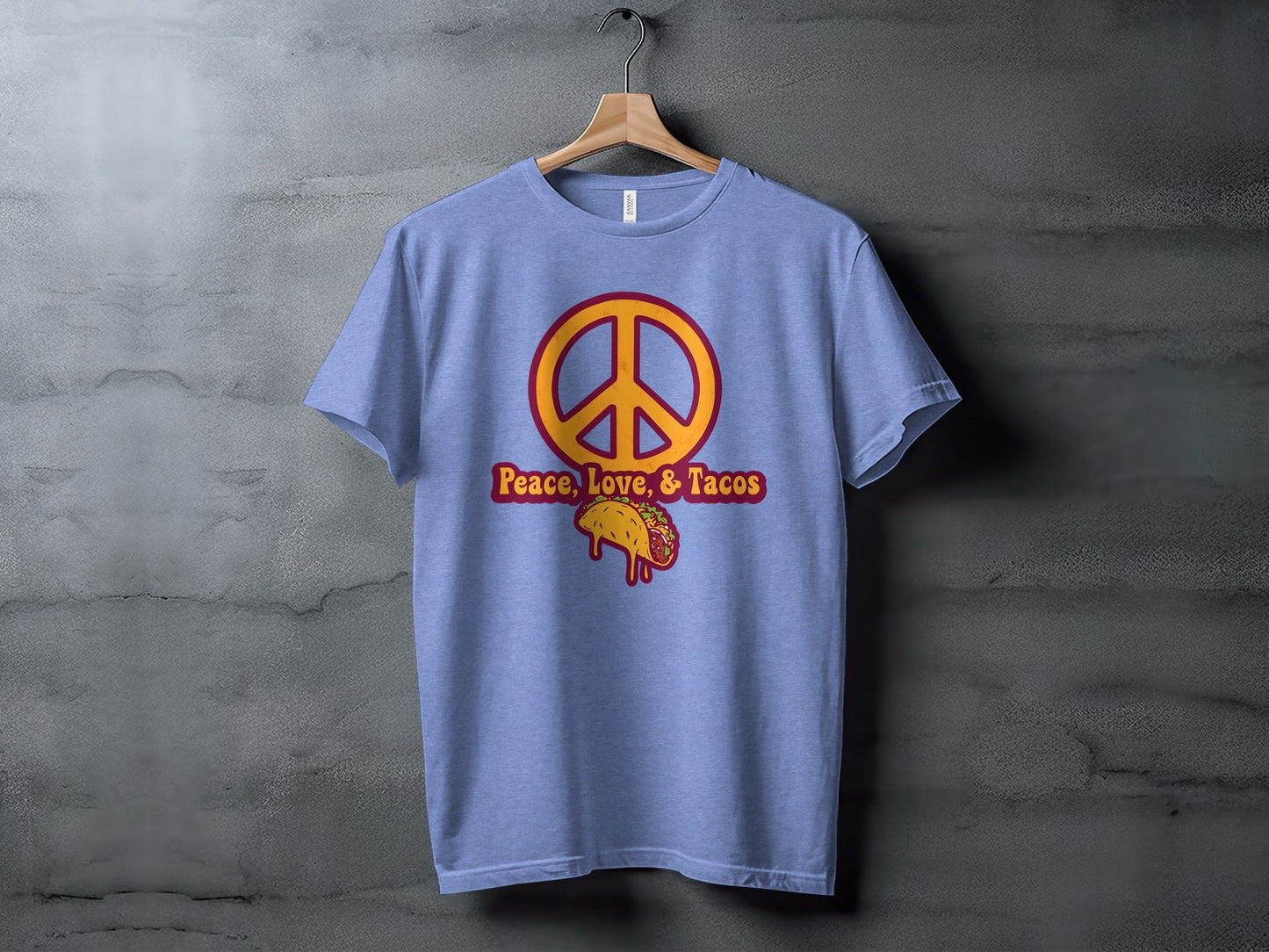 Peace Love Tacos Illustration for Taco Enthusiasts T-Shirt