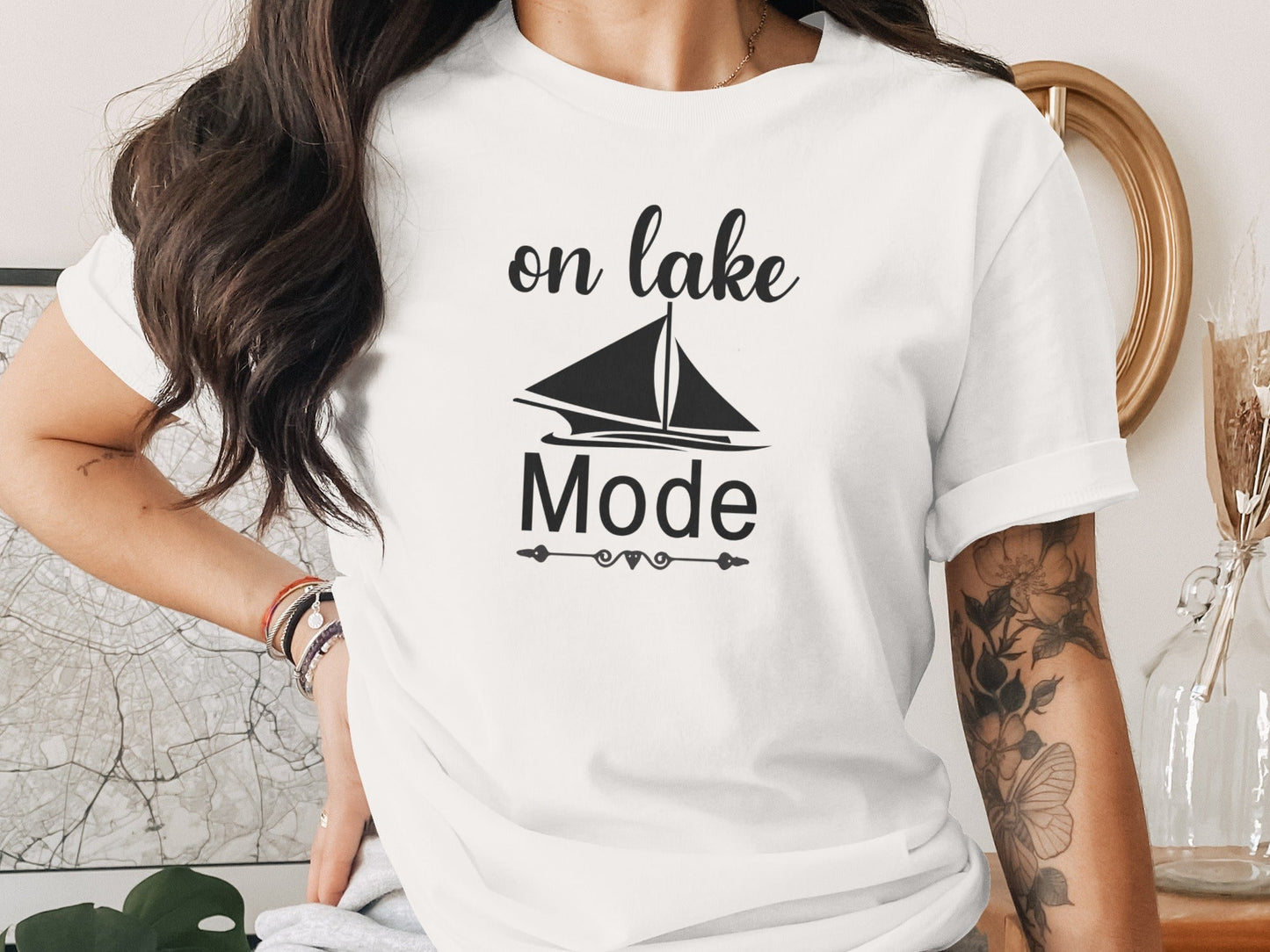 On Lake Mode Boat Vacation Summer Holiday Trip T-Shirt