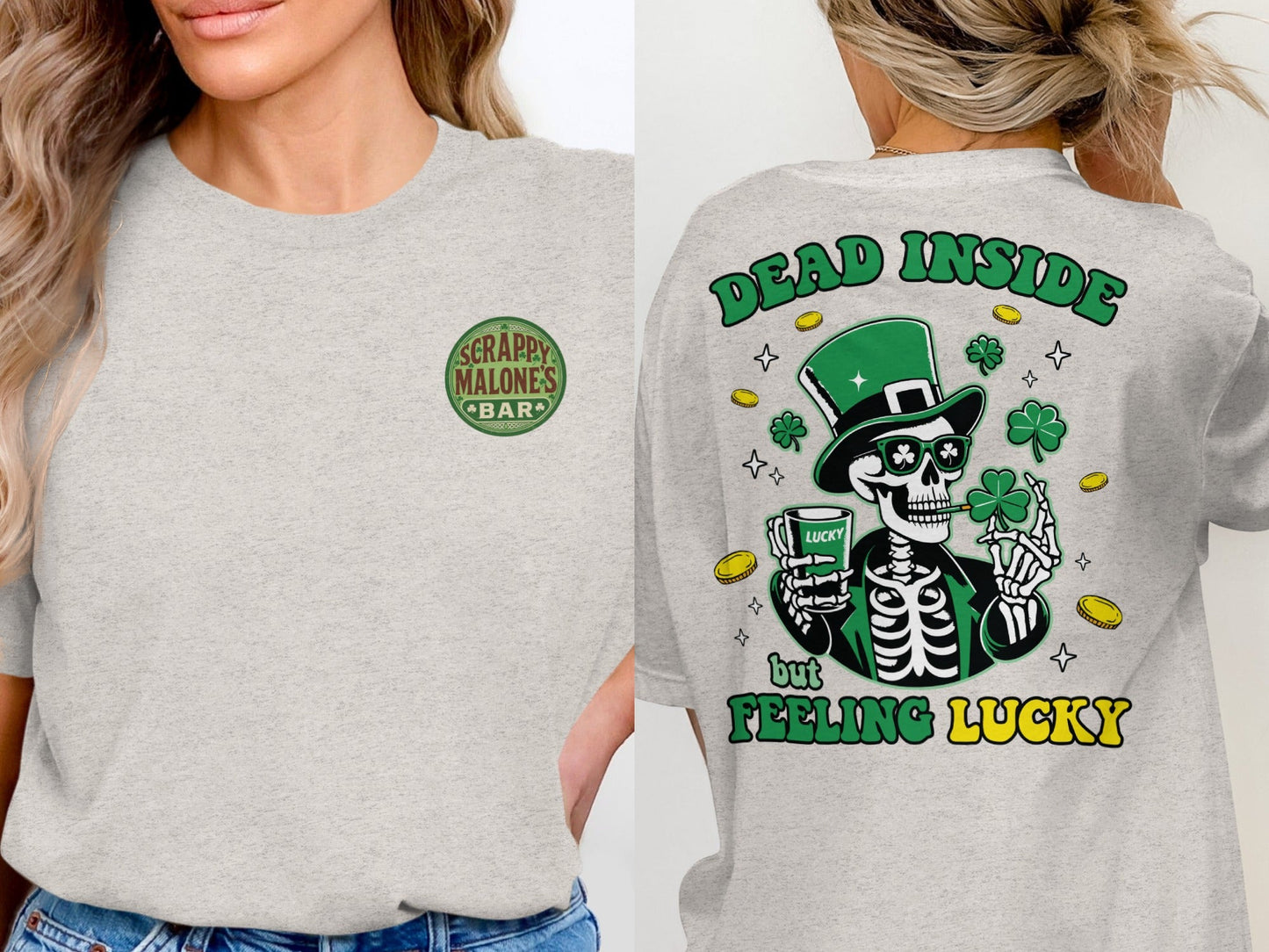 Scrappy Malone's Bar, Unique Design, Other Products, Bar Decor, Irish Theme, Lucky Clover Design, St Patricks Day Gift, Green, Circle