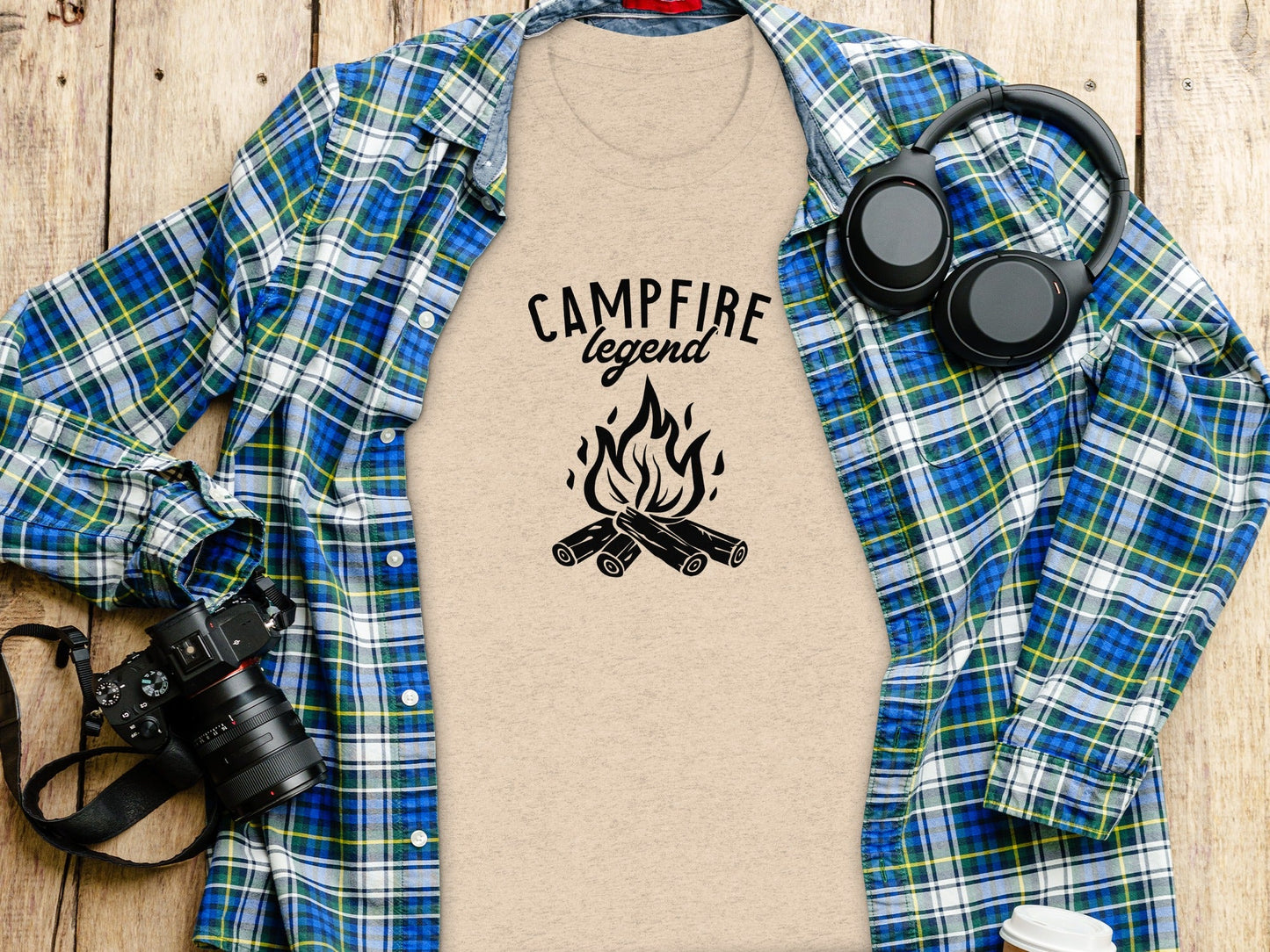 Campfire Legend Nature Graphic Adventure Outdoor T-Shirt