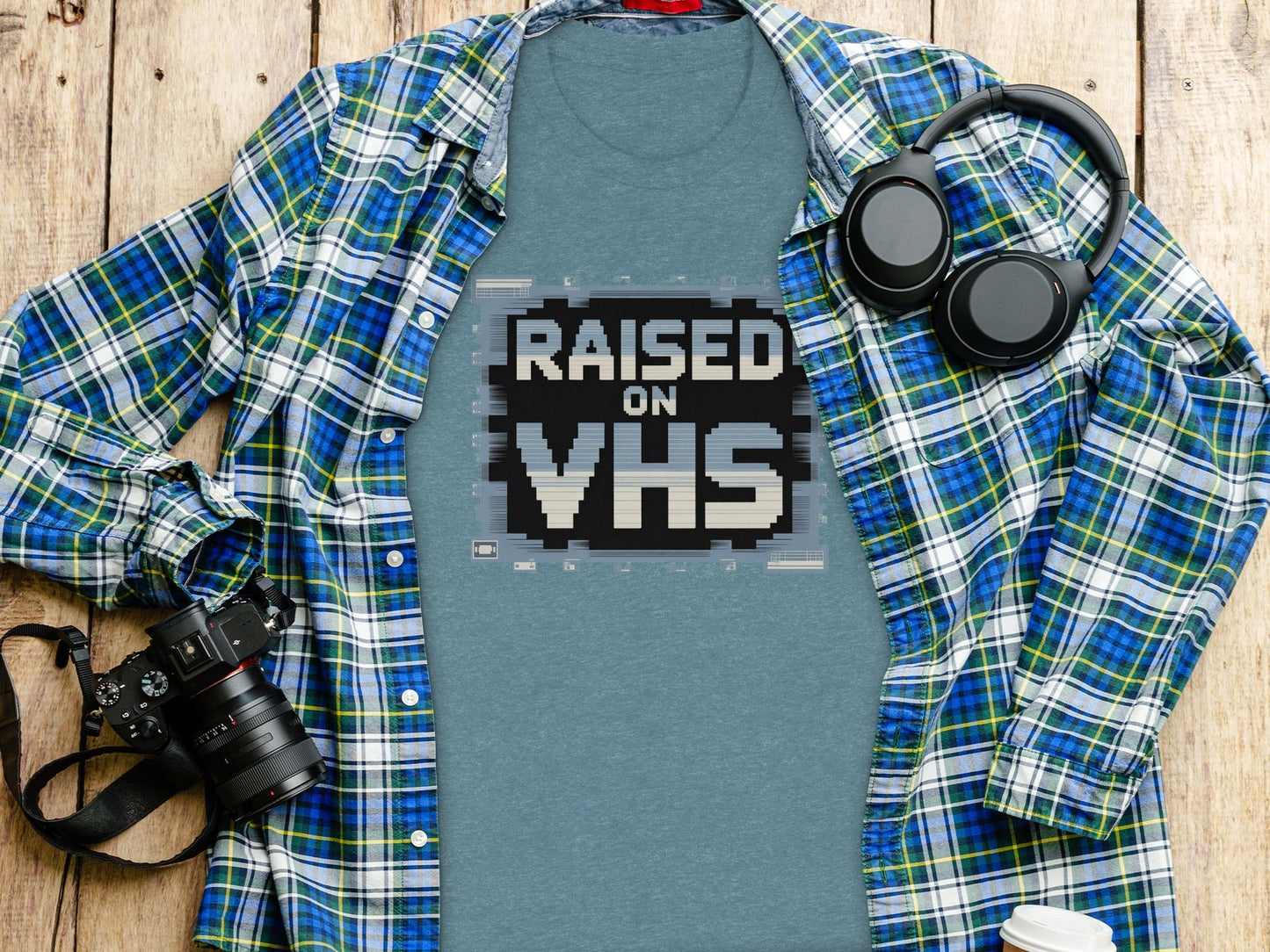 Raised on VHS Cassette Retro Design Cool T-Shirt
