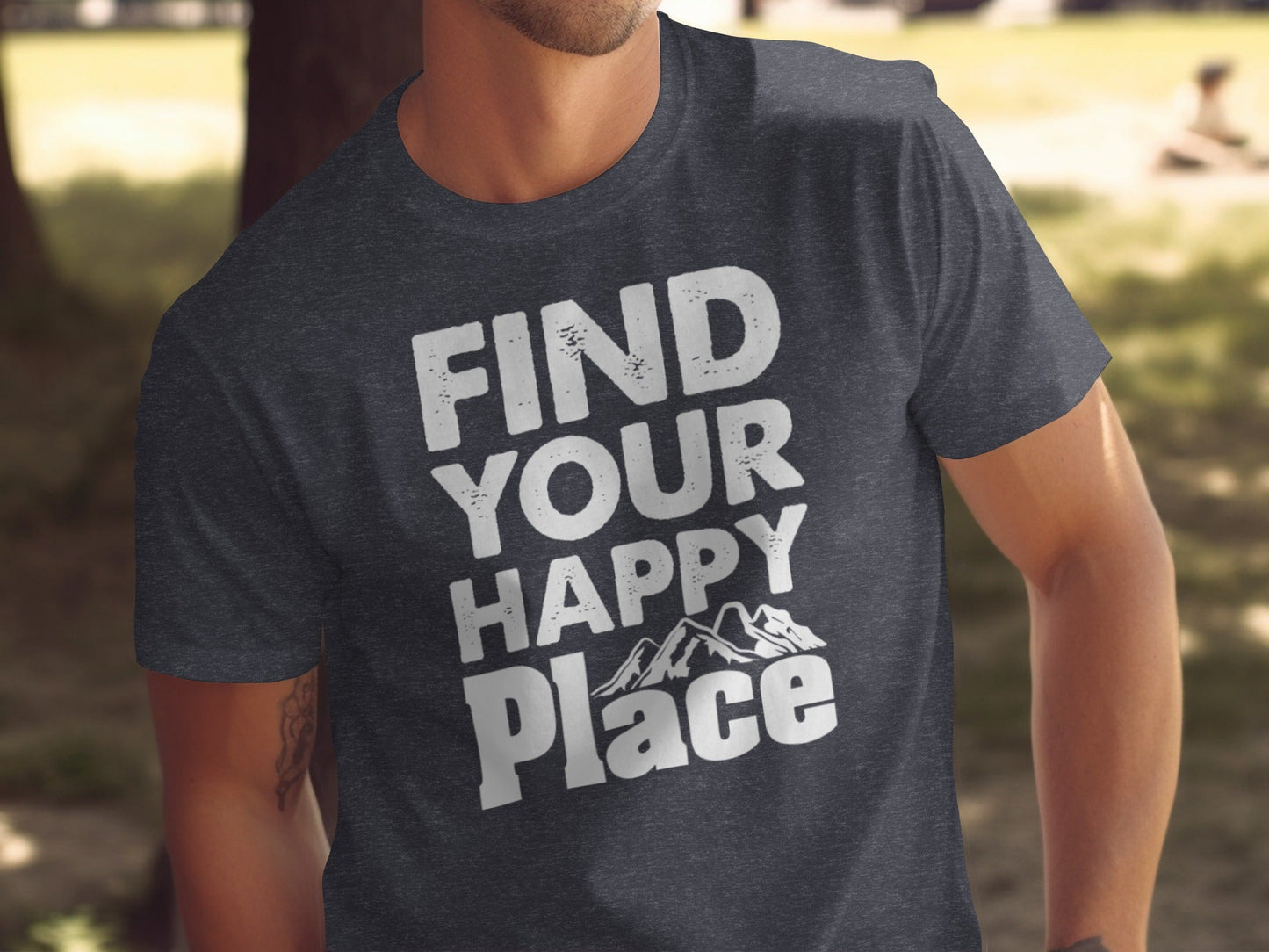 Find Your Happy Place with Mountain T-Shirt