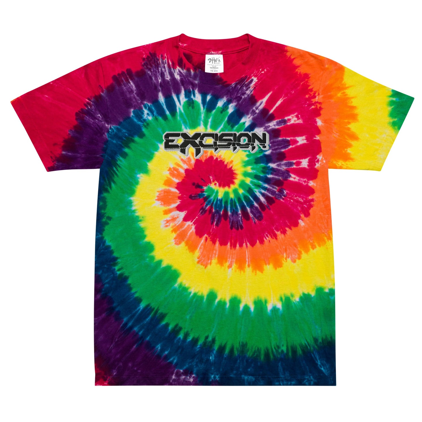 Excision Full Chest Embroidery Tie Dye T-shirt