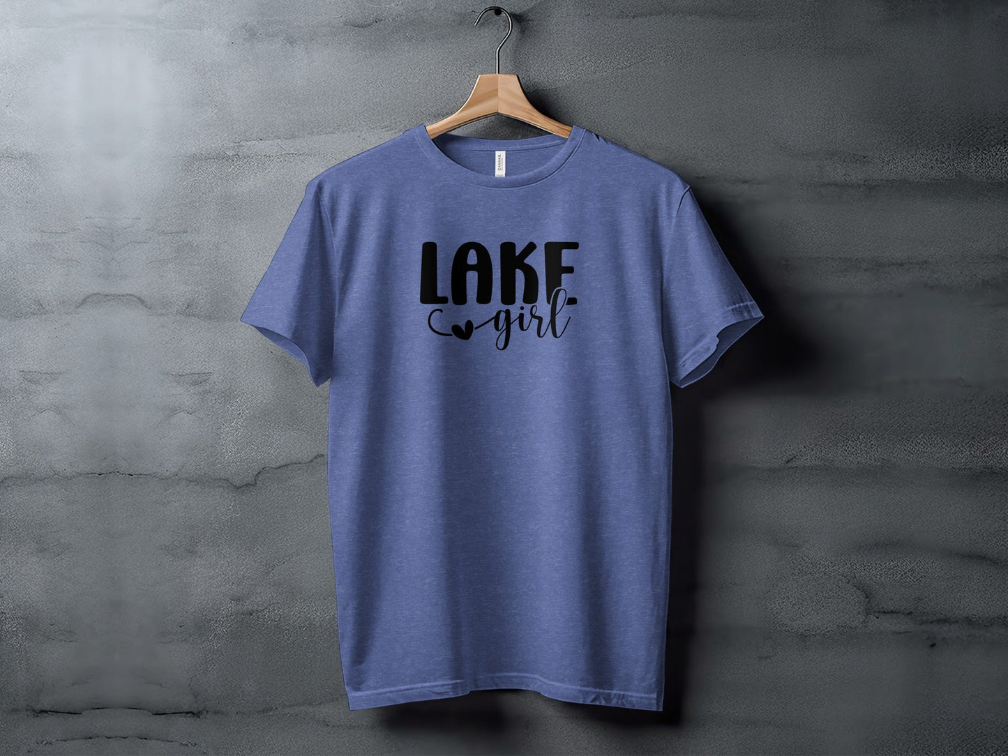 Lake Heart Girl Graphic Summer Vacation Outfit T-Shirt