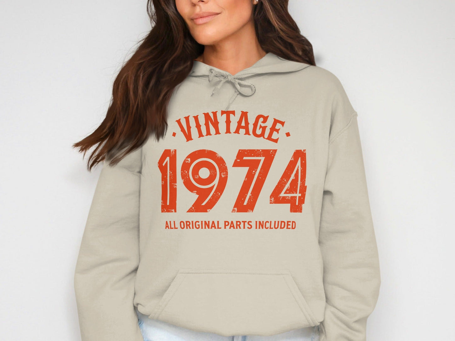 Vintage 1974 All Original Parts Included Design Hoodie