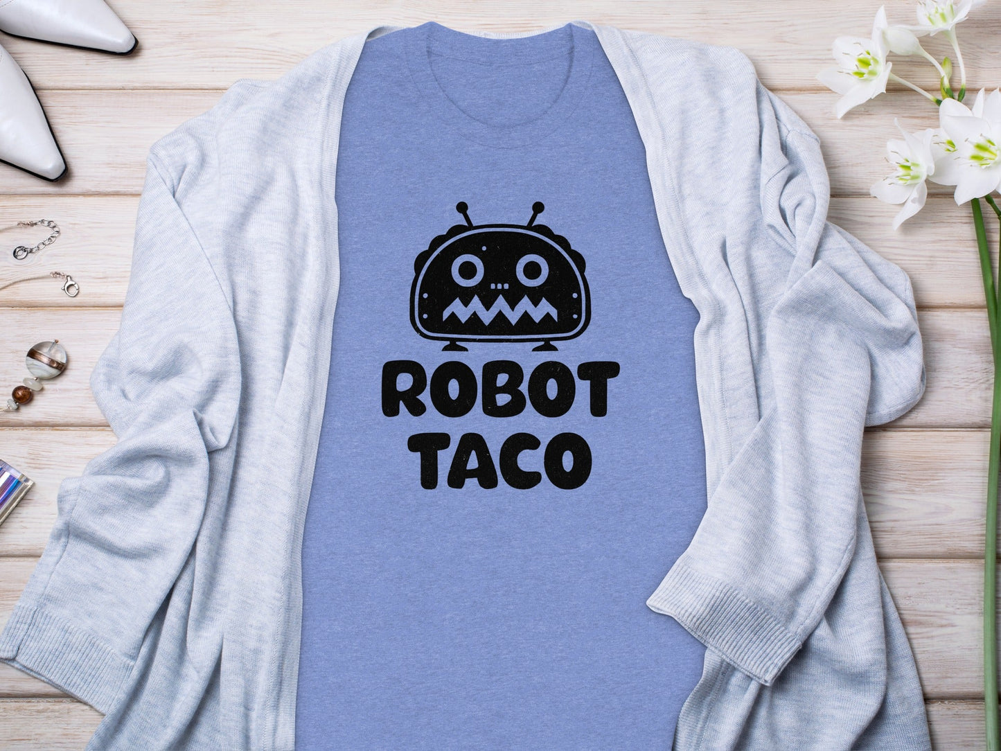 Robot Taco Delicious Digital Design for Food Lovers T-Shirt