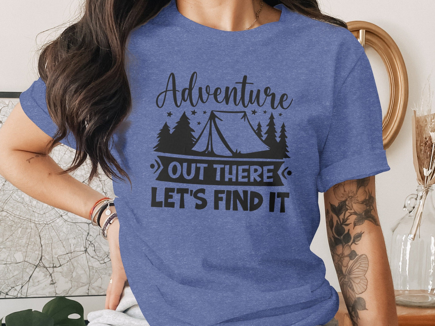Adventure Out There Lets Find It Graphic Adventure T-Shirt
