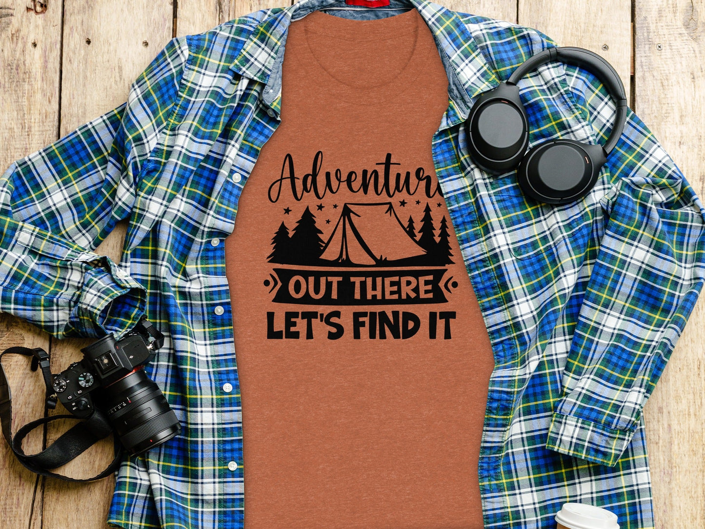 Adventure Out There Lets Find It Graphic Adventure T-Shirt