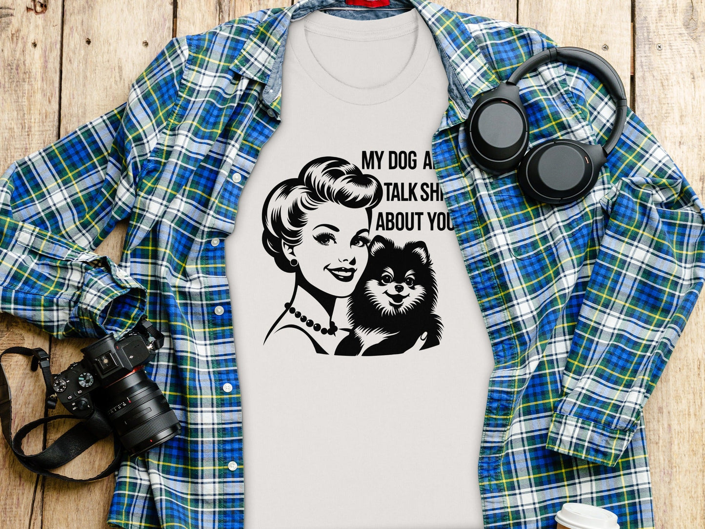 My Dog And I Talk Shit About You Illustrated T-Shirt