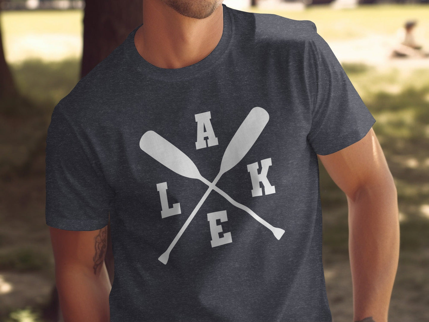 A Lake With Paddle Outdoors Adventure Summer Vacation T-Shirt