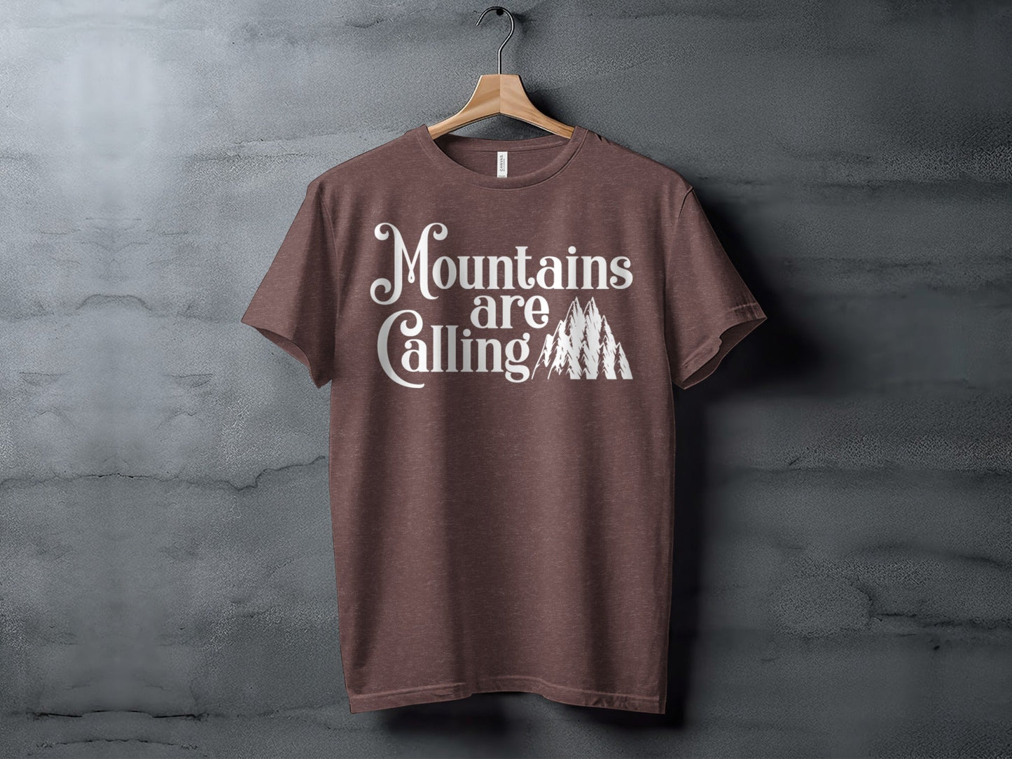 Mountains Are Calling And I Must Go Graphic Design T-Shirt