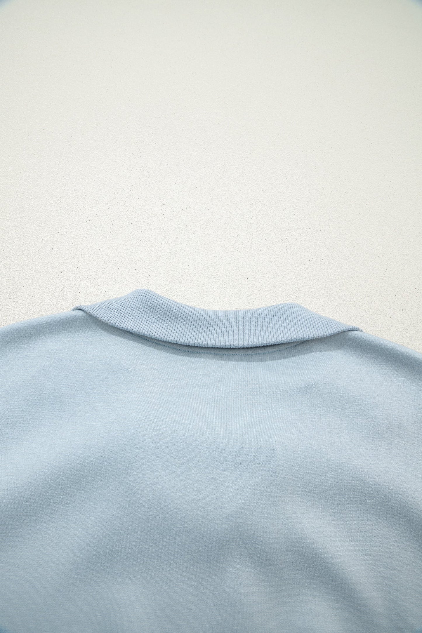 Beau Blue Half Zip Polo Tee Casual Pant Set