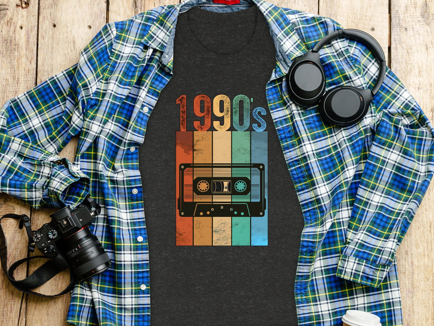 Vintage Cassette Tape with 1990s Design Retro T-Shirt