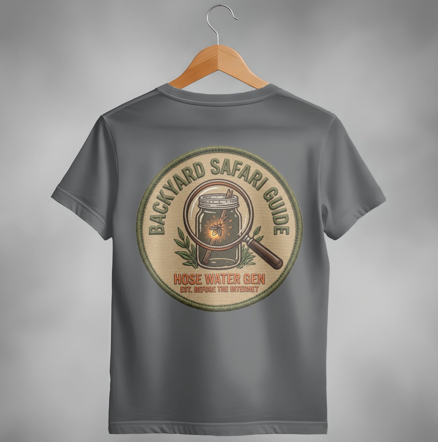 Backyard Safari Guide Vintage Patch T-Shirt
