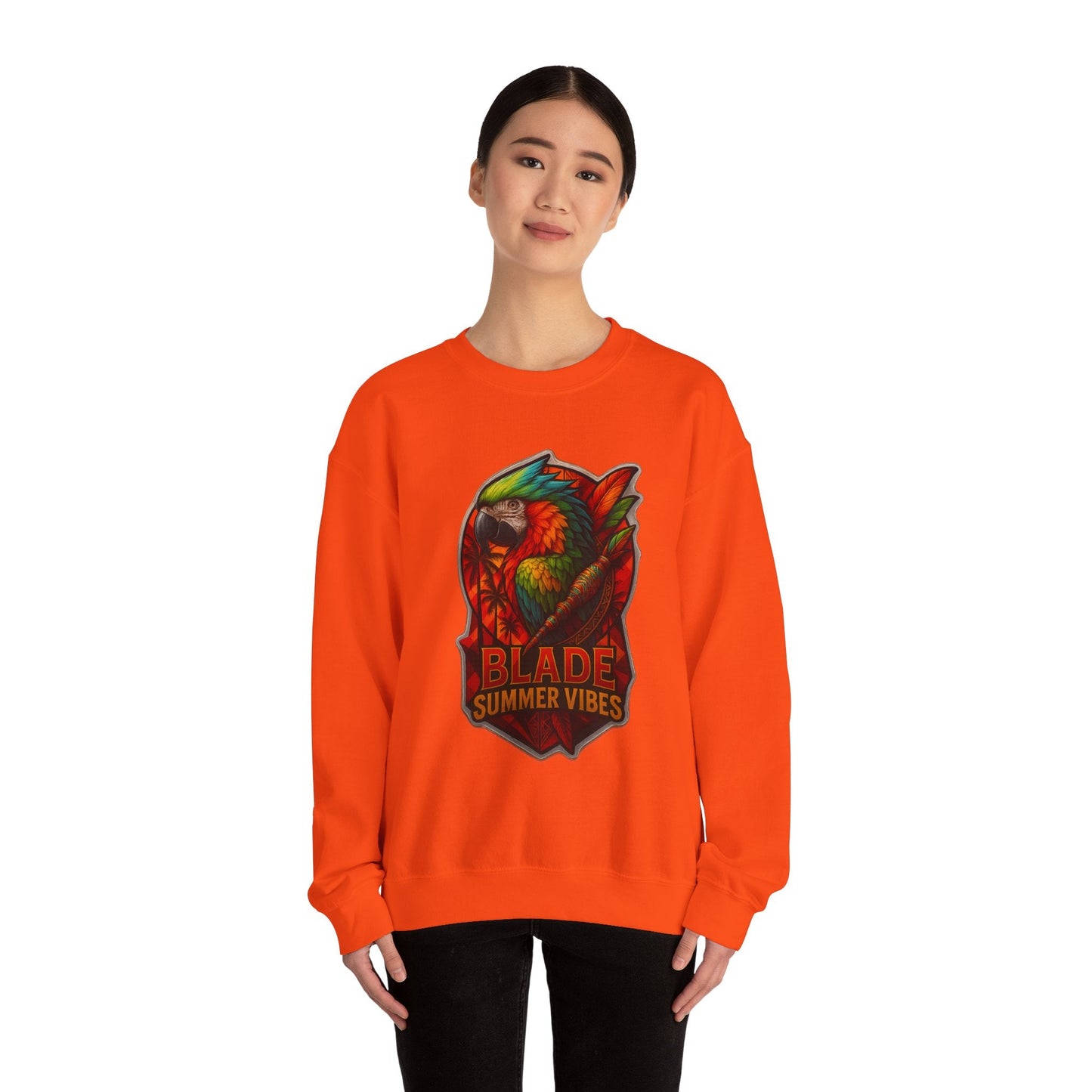 Aztec Parrot Unisex Crewneck Sweater