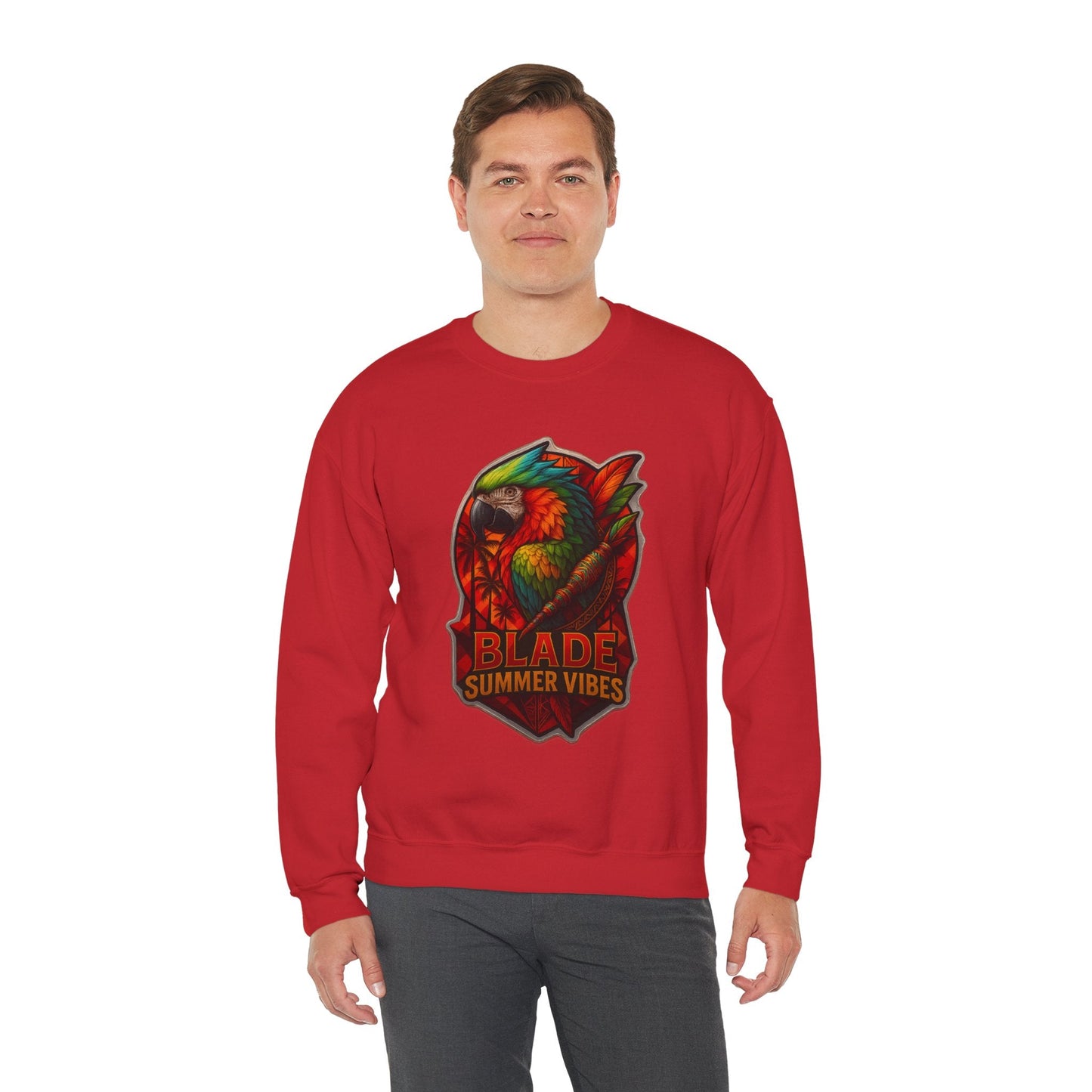 Aztec Parrot Unisex Crewneck Sweater