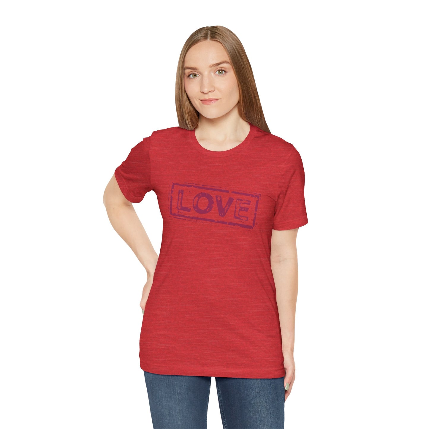 Love T-Shirt - Vintage Distressed Heart Graphic Tee