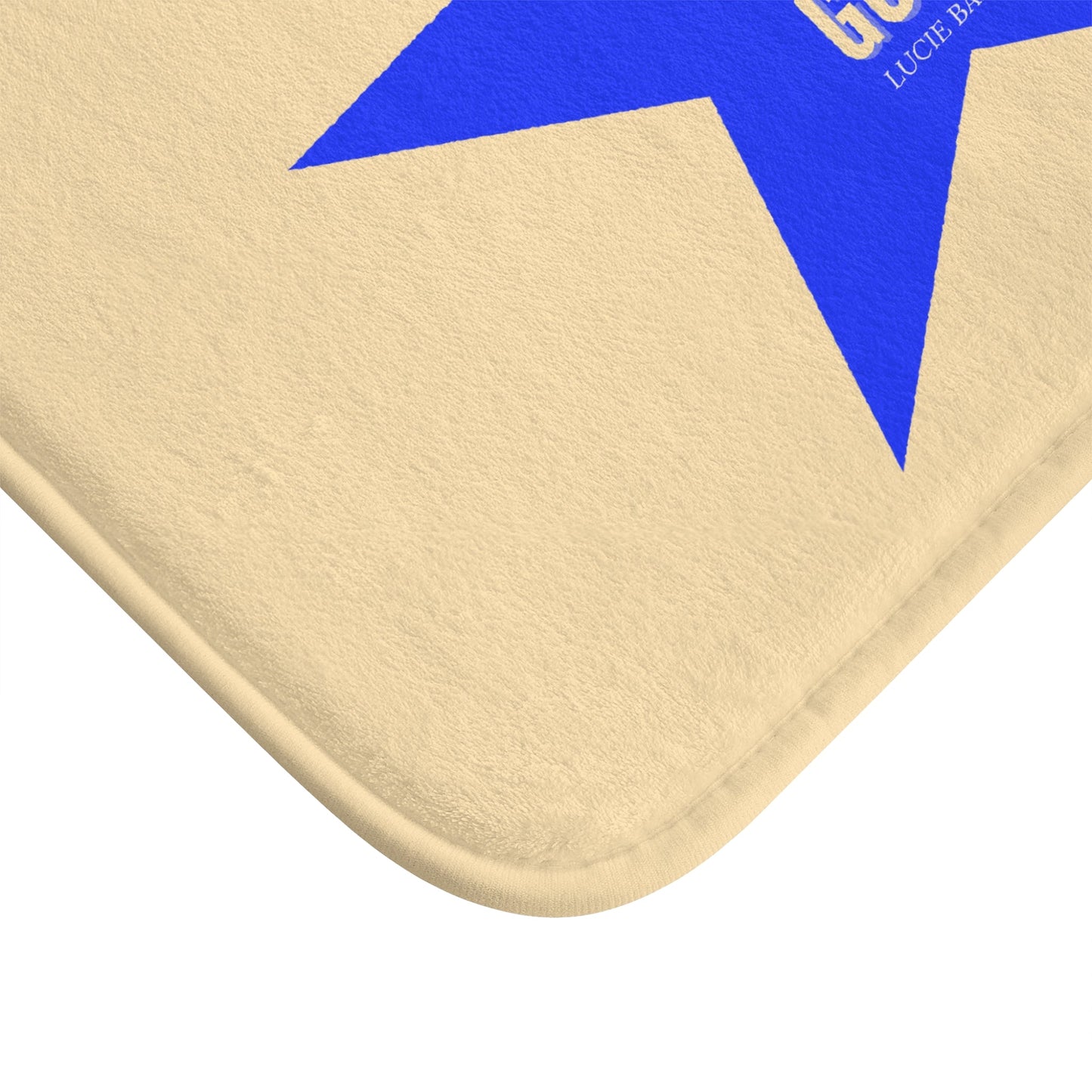 Motivational  Bath Mat — "Life Takes Guts" Lucille Ball Quote