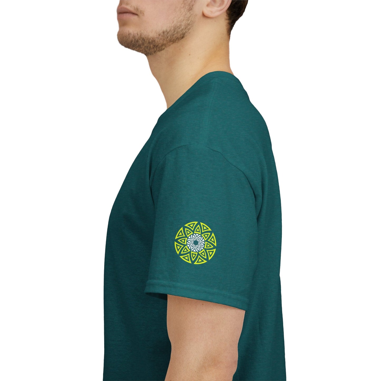 Geometric Odyssey Neon Green TX T-Shirt