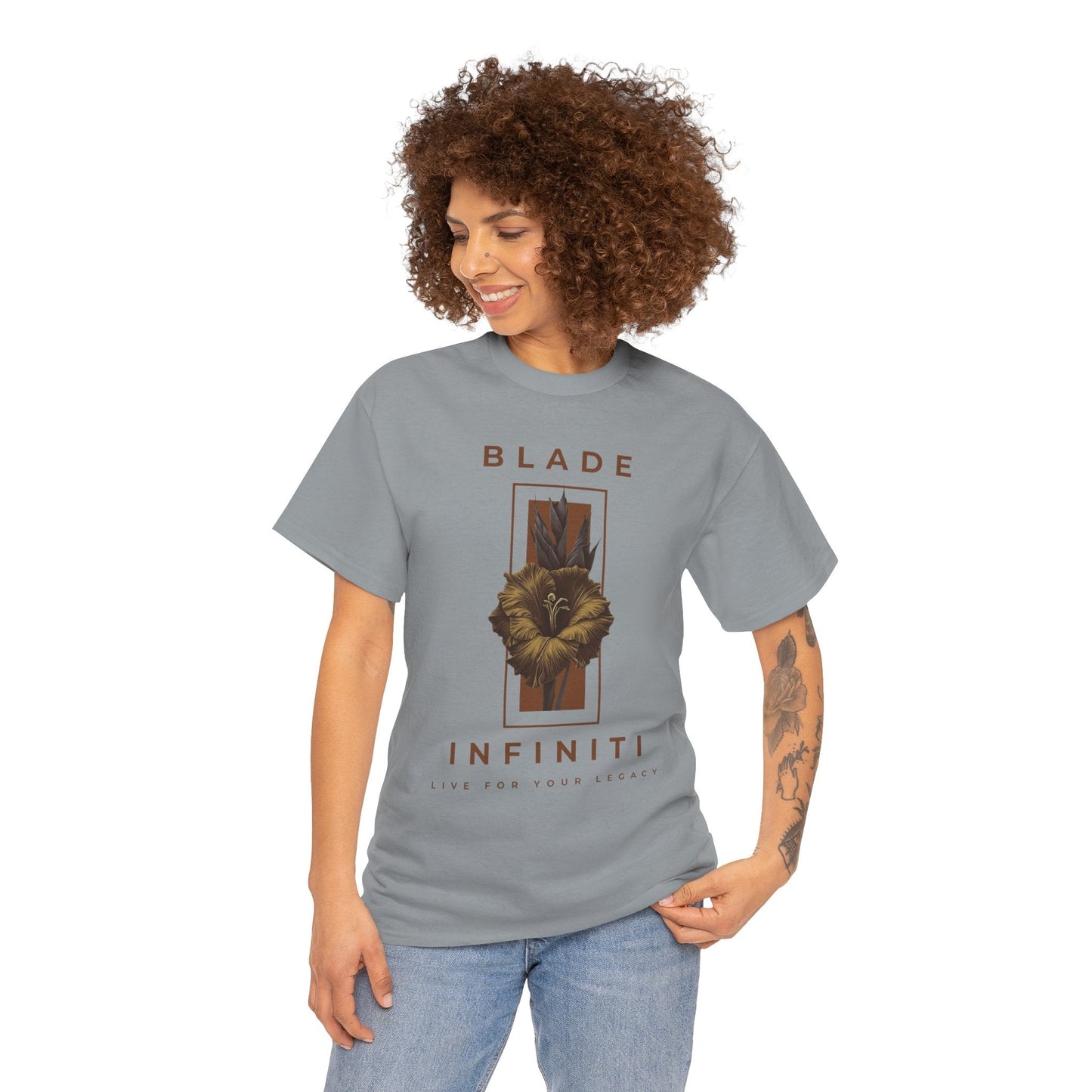 Essence of Infiniti Brown Floral T-Shirt