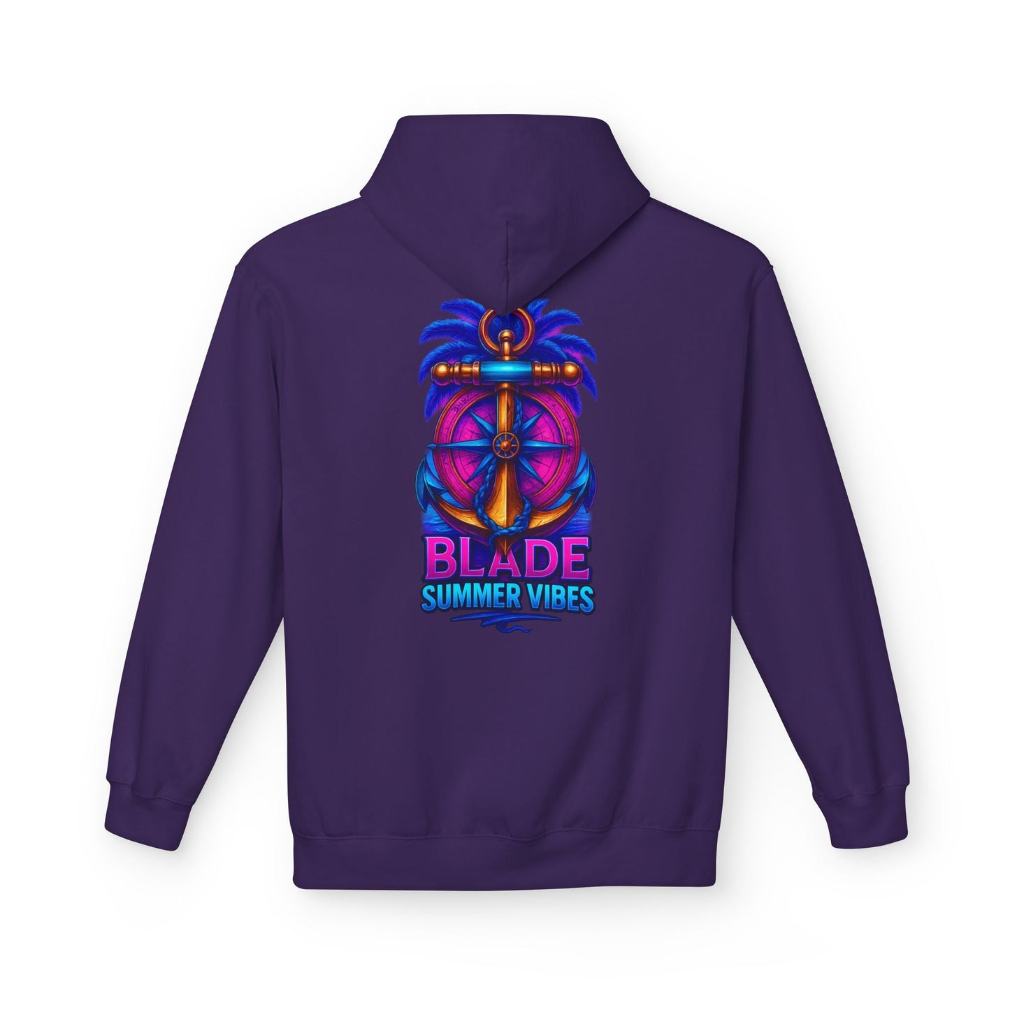 Anchor/Compass Pink/Blue Hoodie