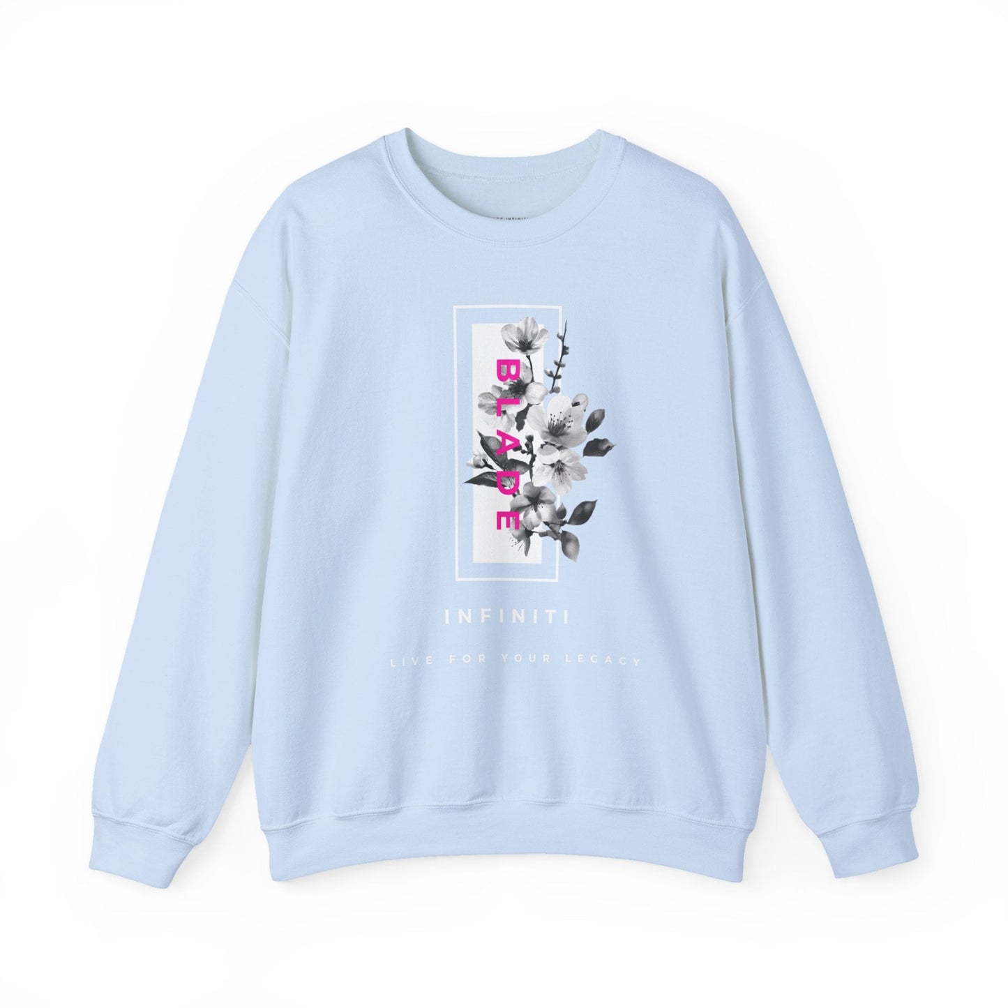 Bloom Bae Deep Pink Floral Unisex Crewneck Sweater
