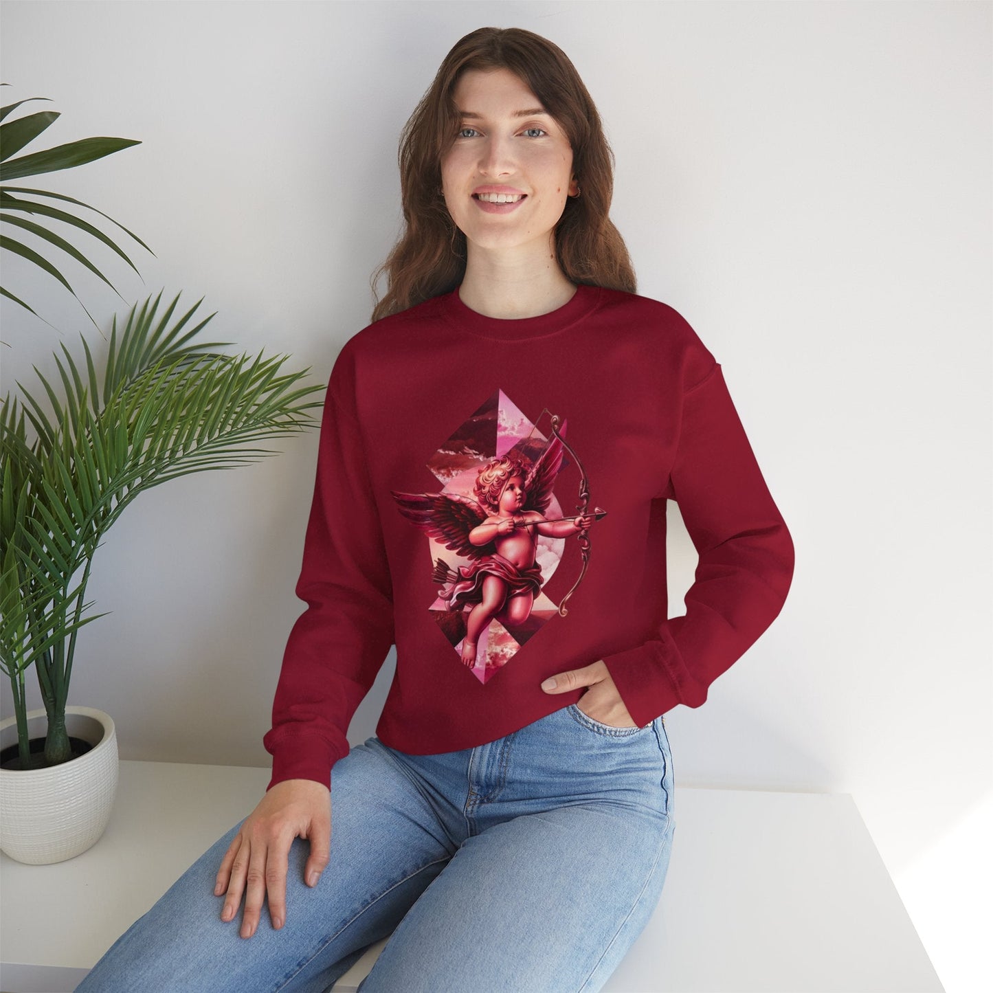 Cupid's Bow + Arrow - Love, Infiniti Unisex Crewneck Sweater