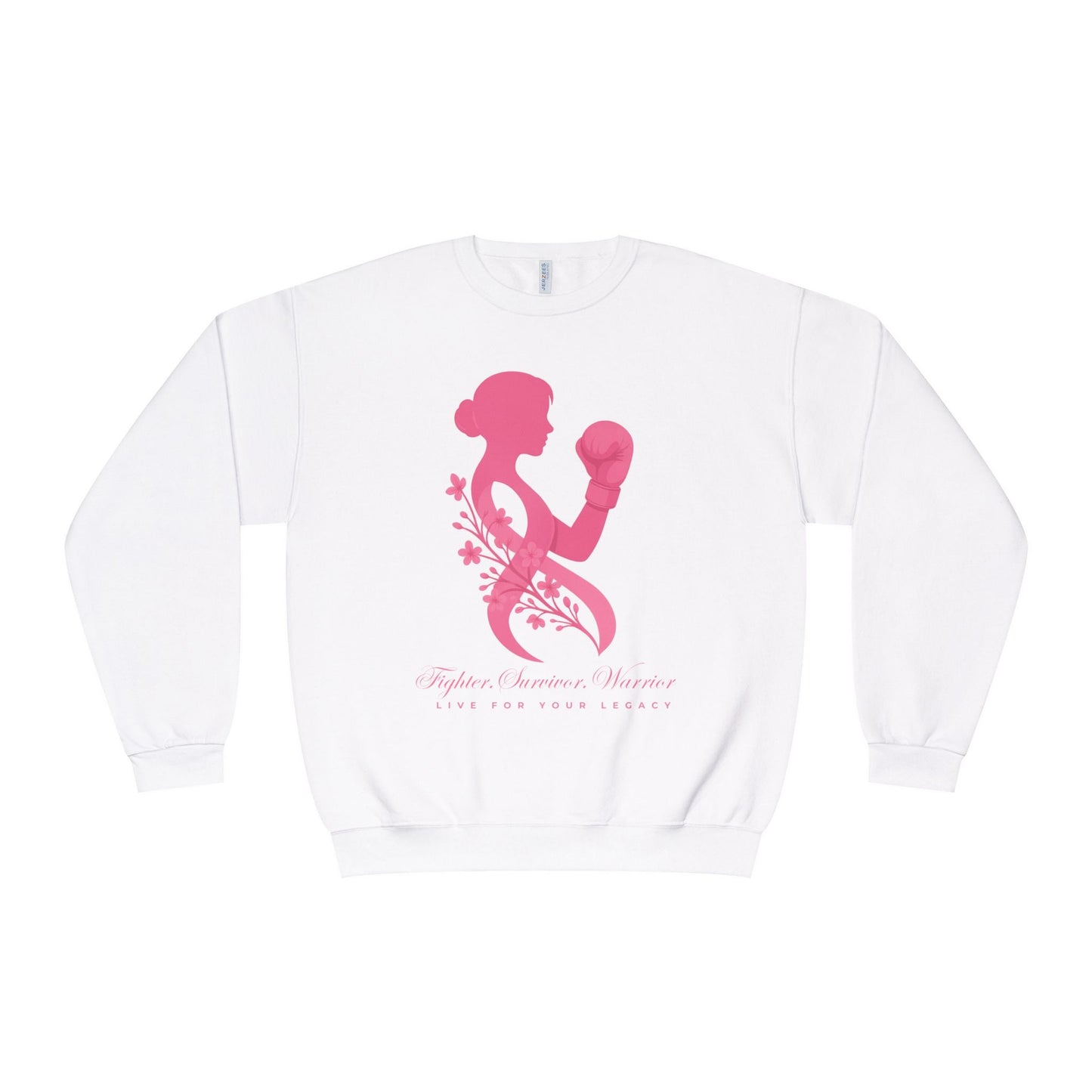 Fighter. Survivor. Warrior | Breast Cancer Sweatshirt/Sweater