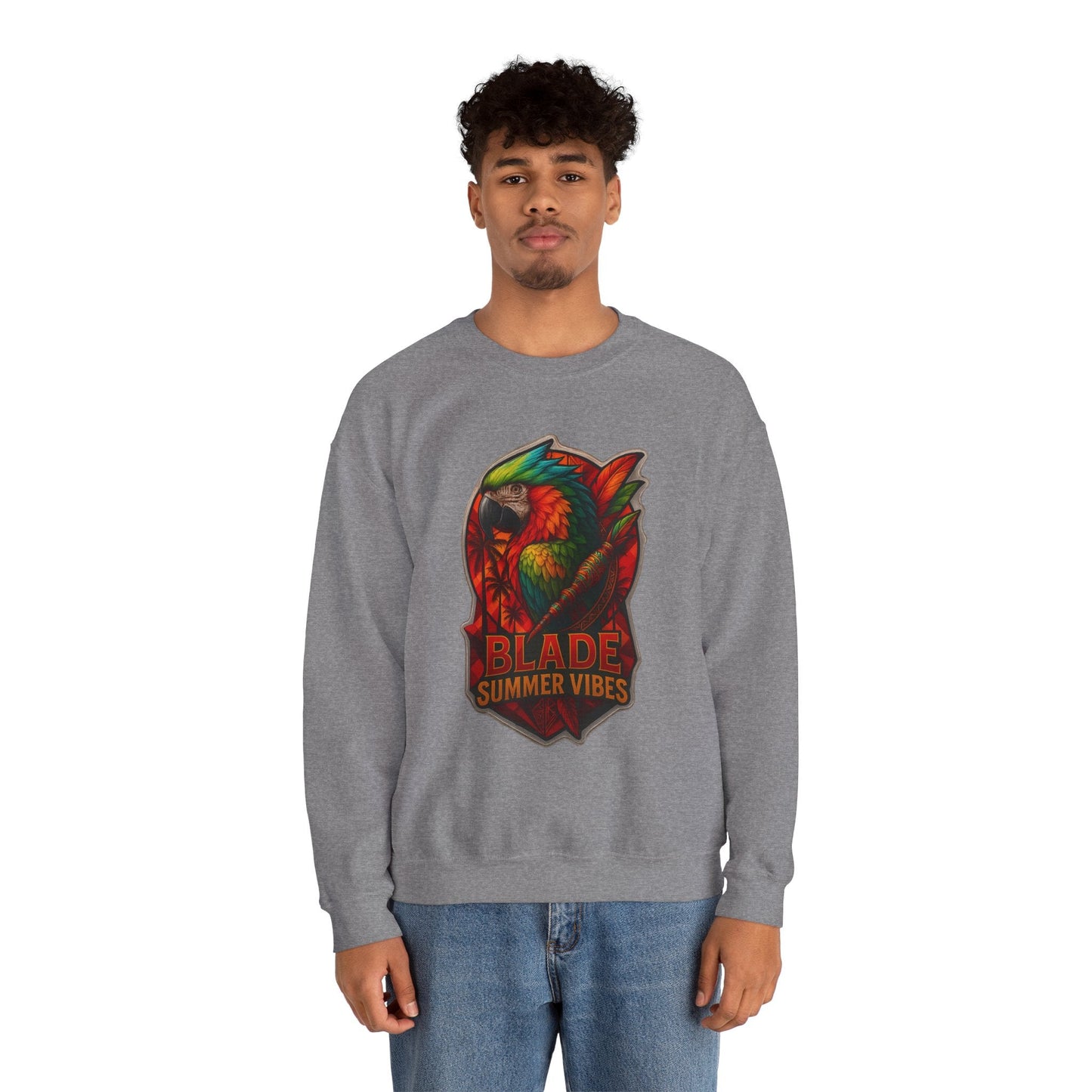 Aztec Parrot Unisex Crewneck Sweater