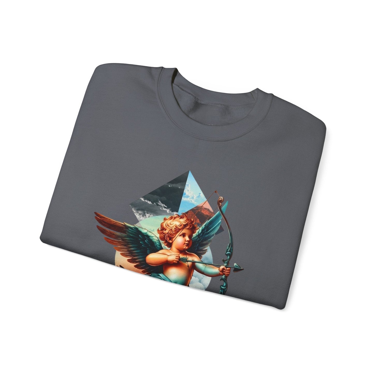 Cupid's Bow Blue + Arrow - Love, Infiniti Unisex Crewneck Sweater