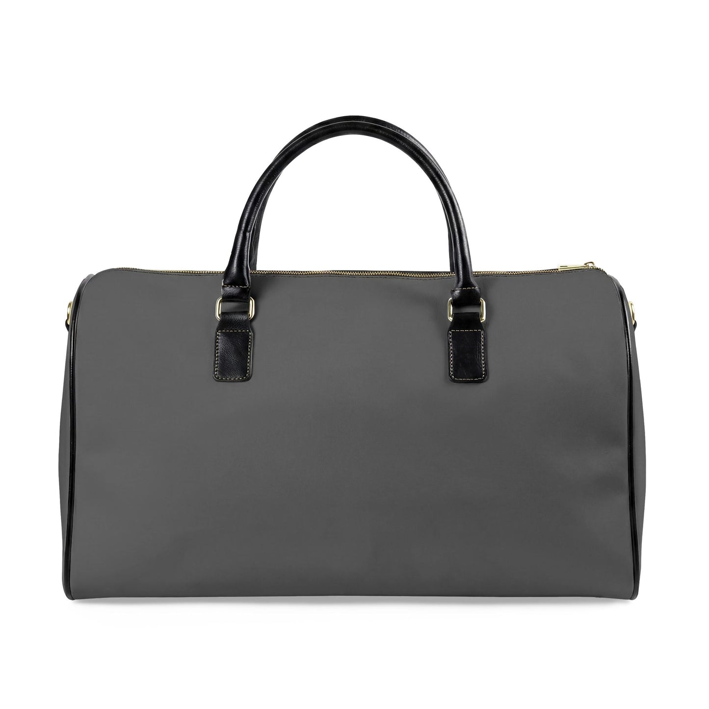 Je Ne Sais Quoi Leather Travel Bag – Grey & Tan Weekender Duffle